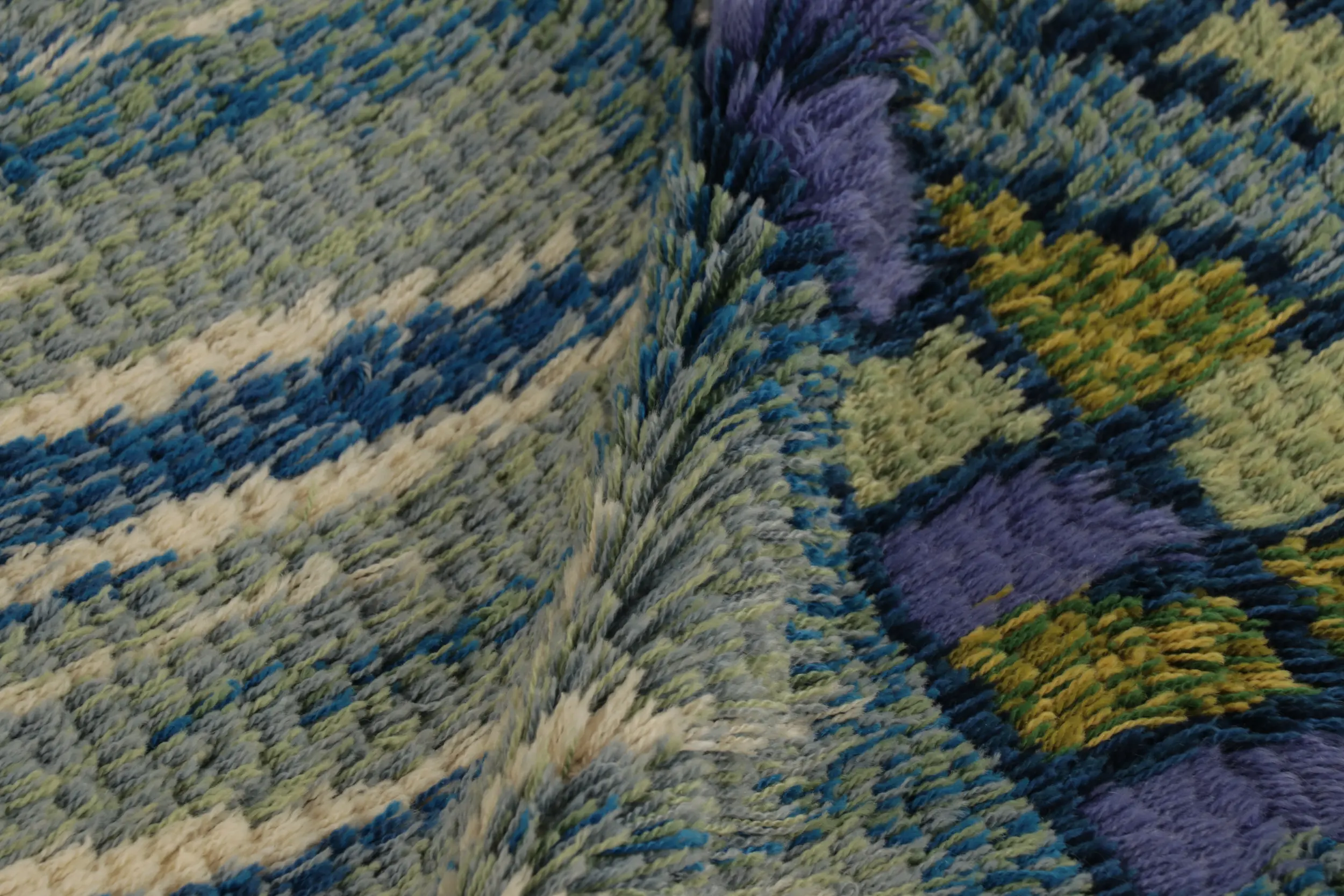 Vintage Swedish Abstract Runner