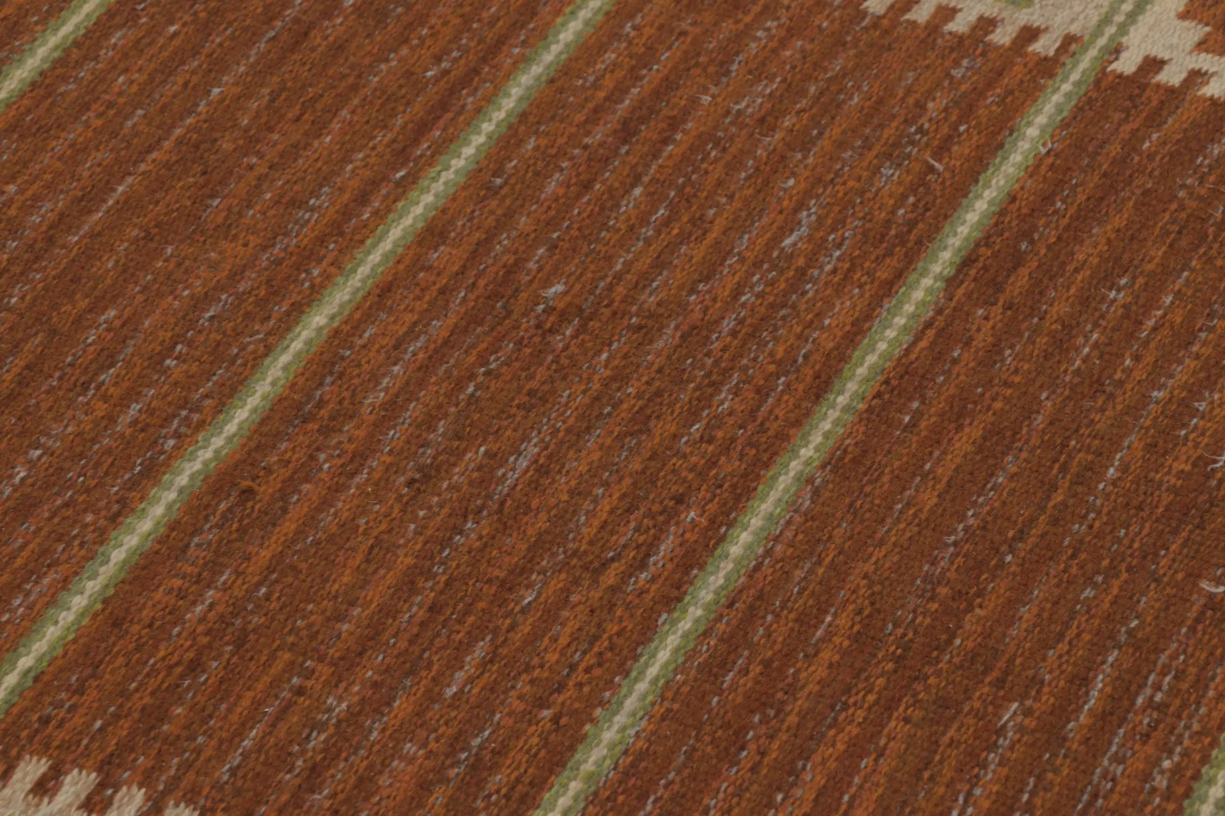 Vintage Swedish Geometric Flatweave
