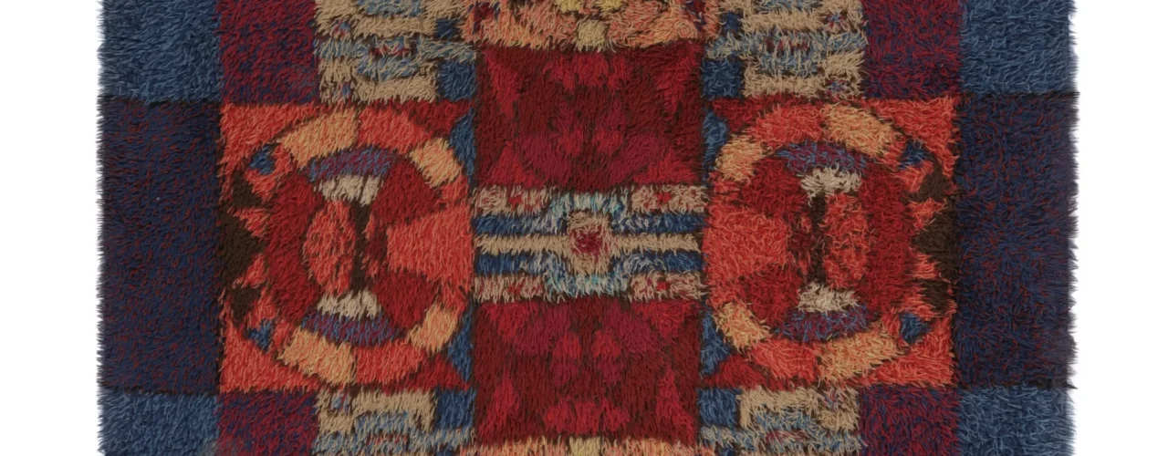 Vintage Swedish Rya Rug