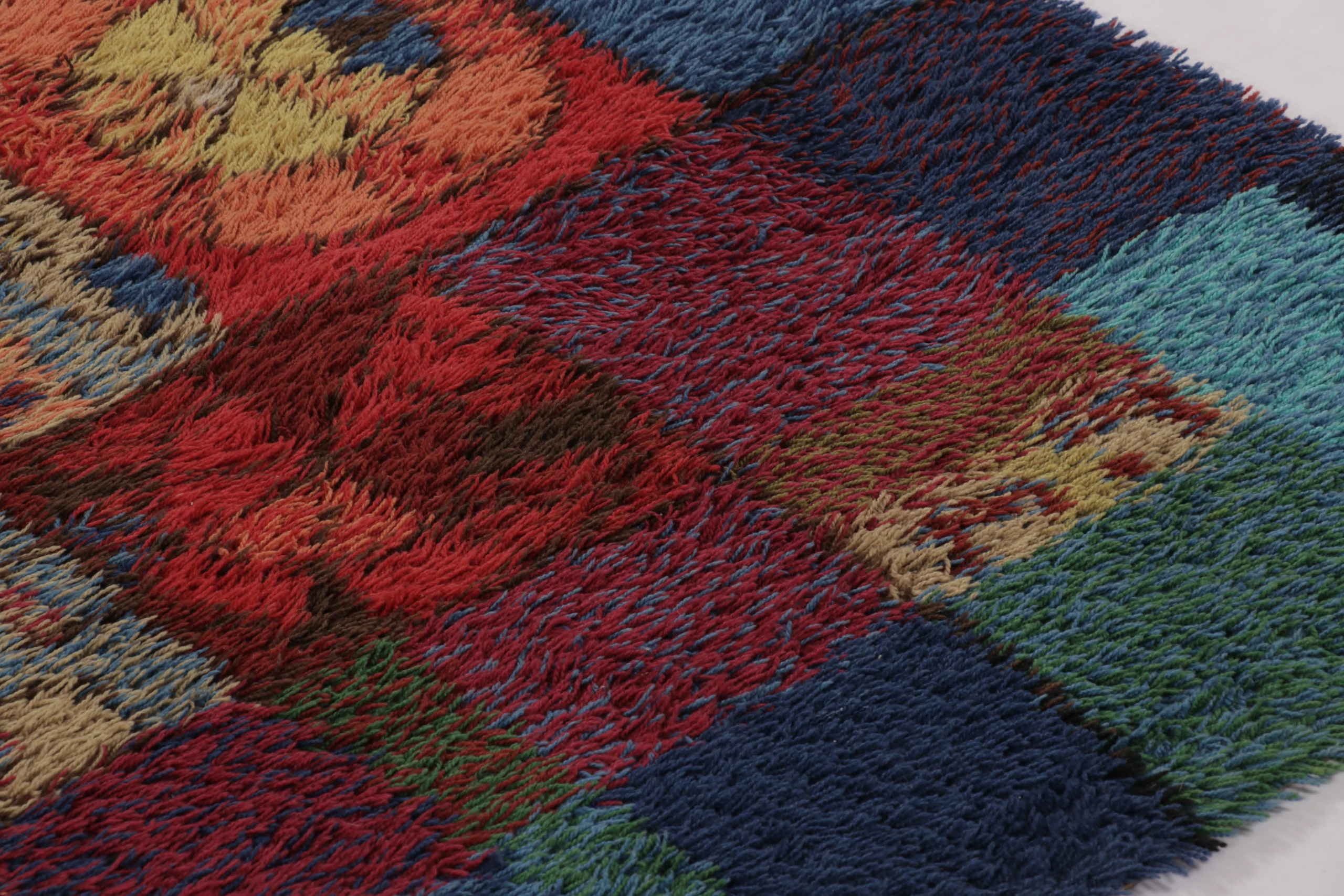 Vintage Swedish Rya Rug