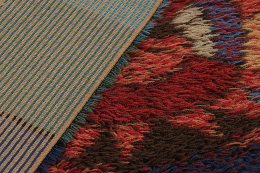 Vintage Swedish Rya Rug