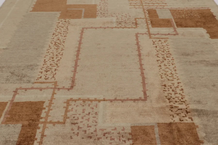 French Art Deco Geometric Rug