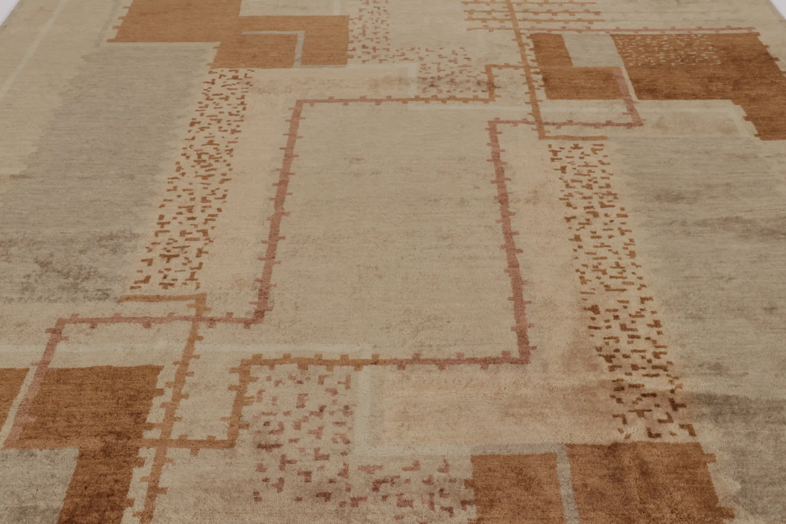 French Art Deco Geometric Rug