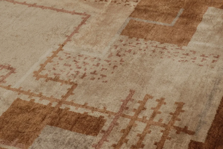 French Art Deco Geometric Rug