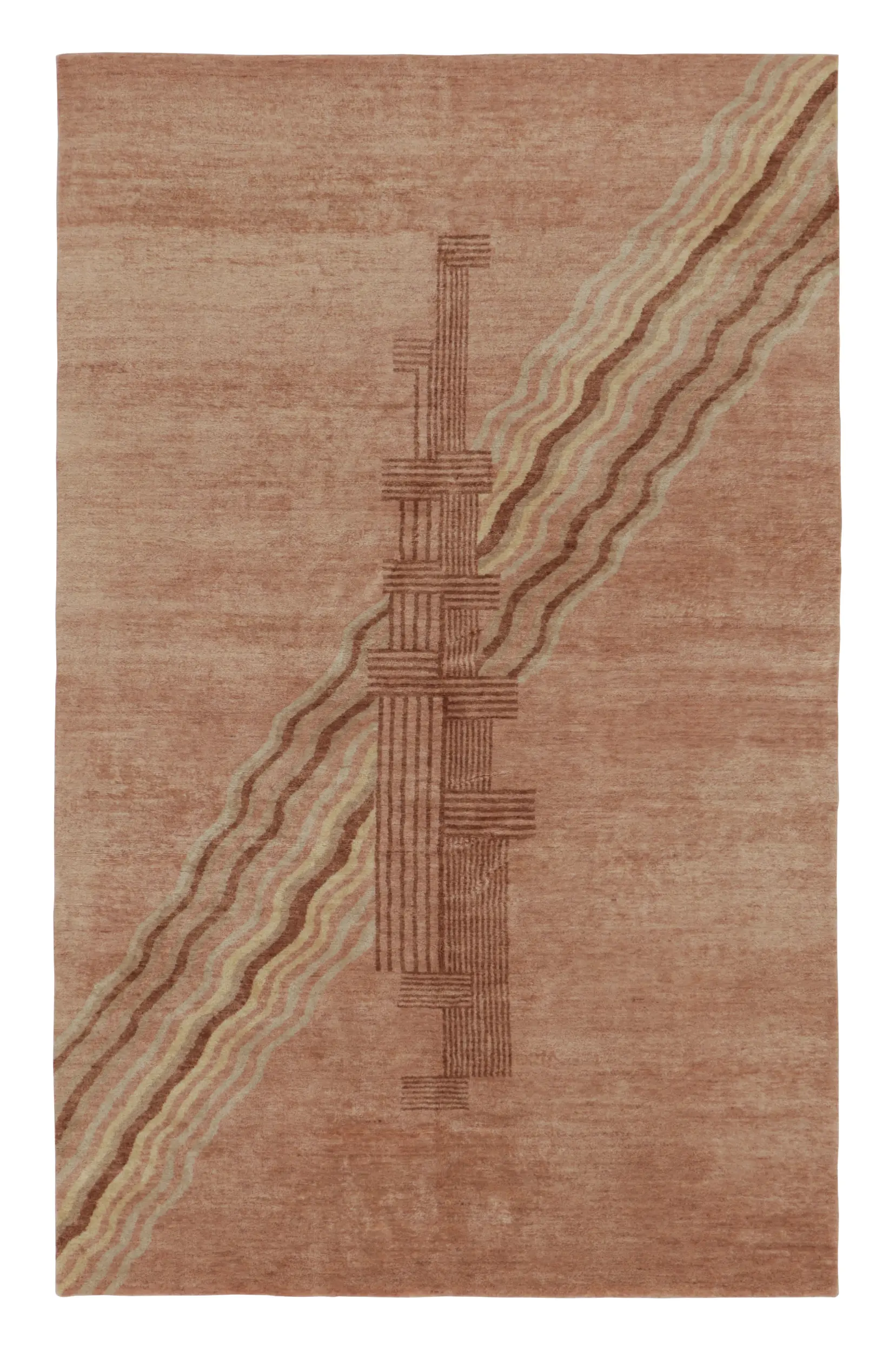 French Art Deco Geometric Rug