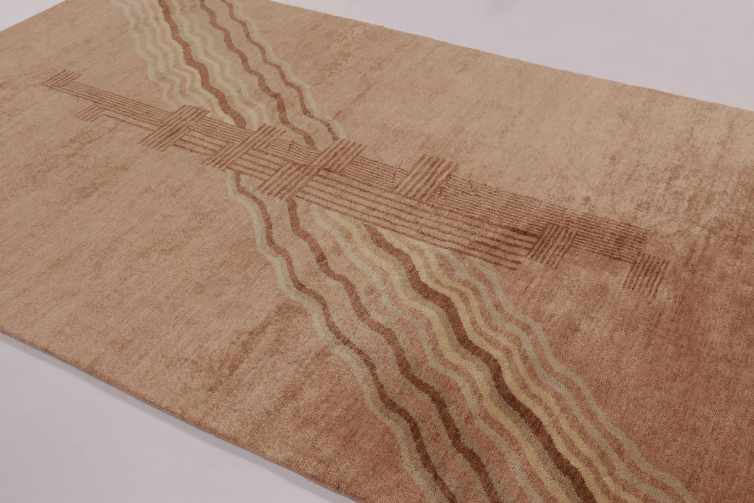 French Art Deco Geometric Rug