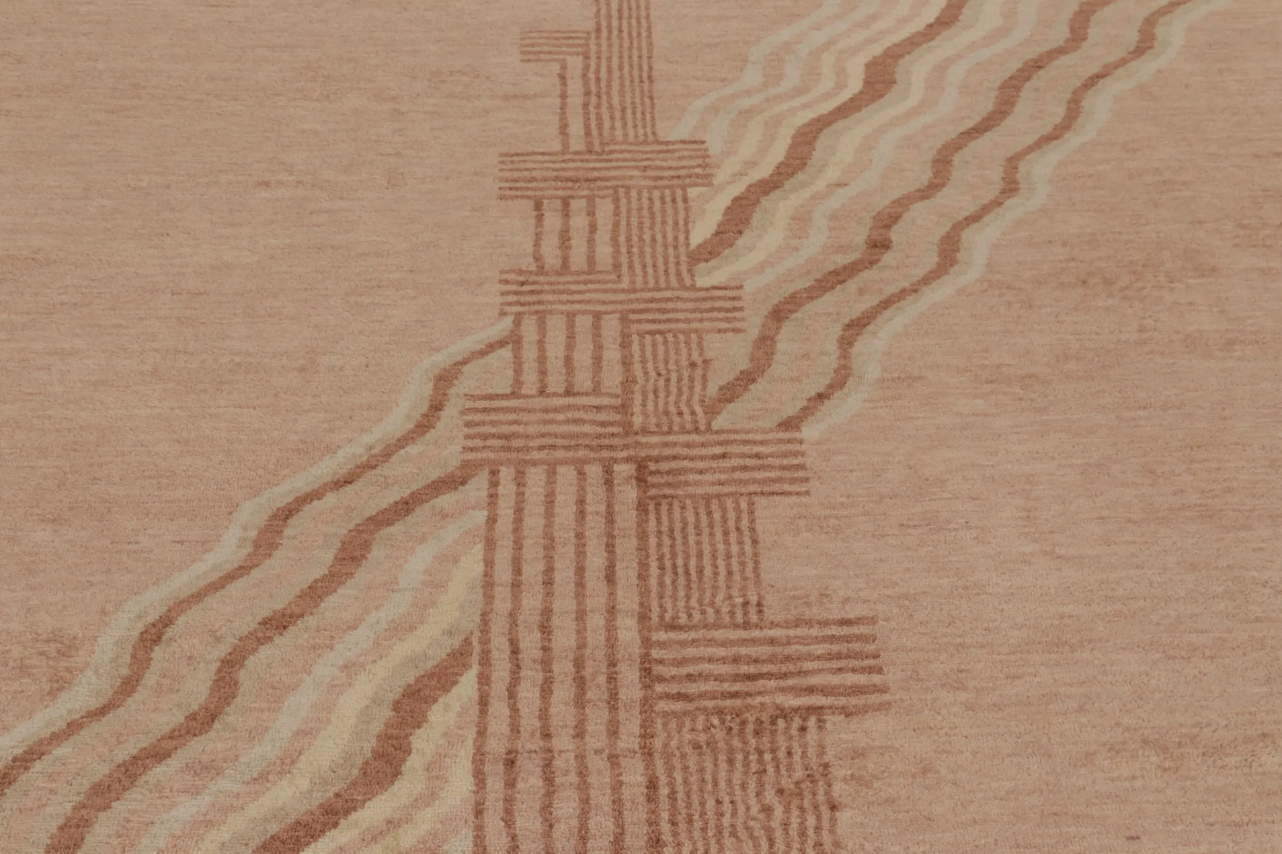 French Art Deco Geometric Rug