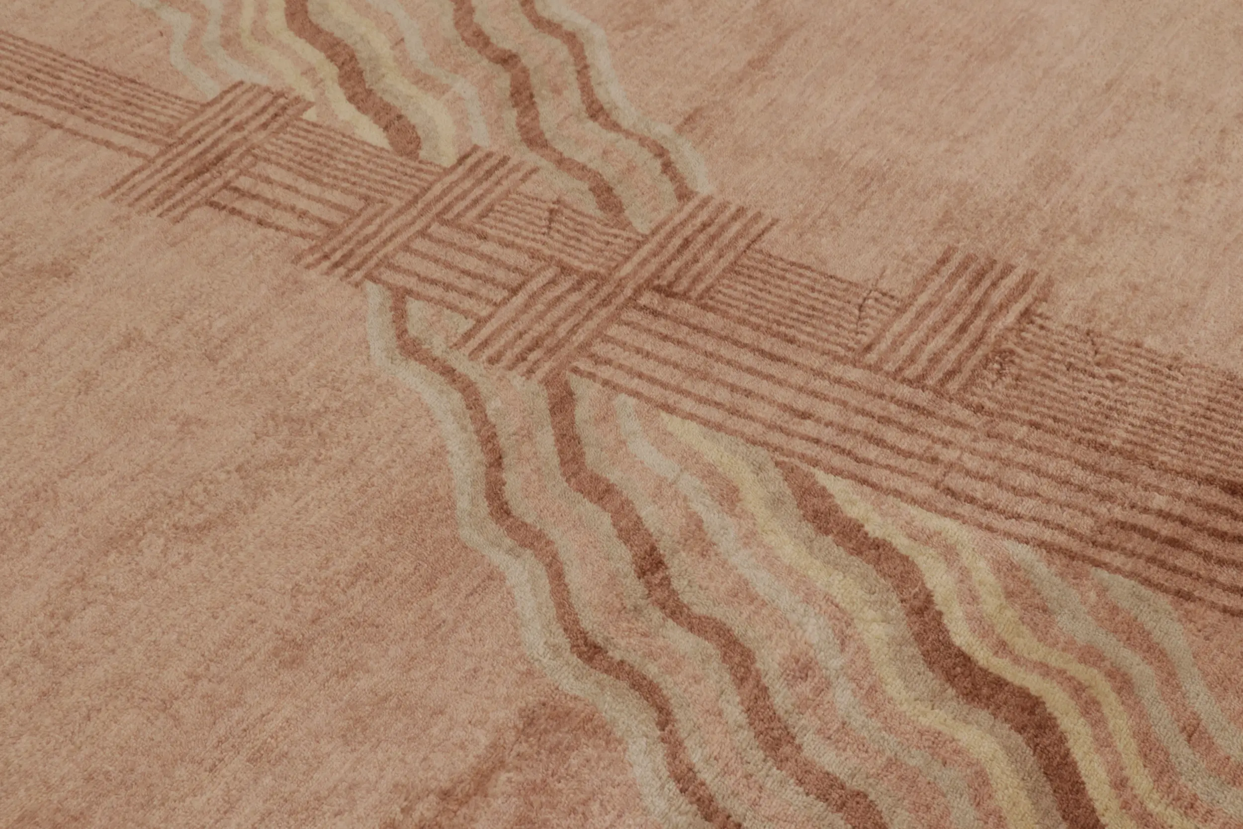 French Art Deco Geometric Rug