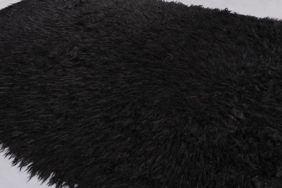 Hover image of Rug & Kilim’s Modern Filikli Shag Rug in Black