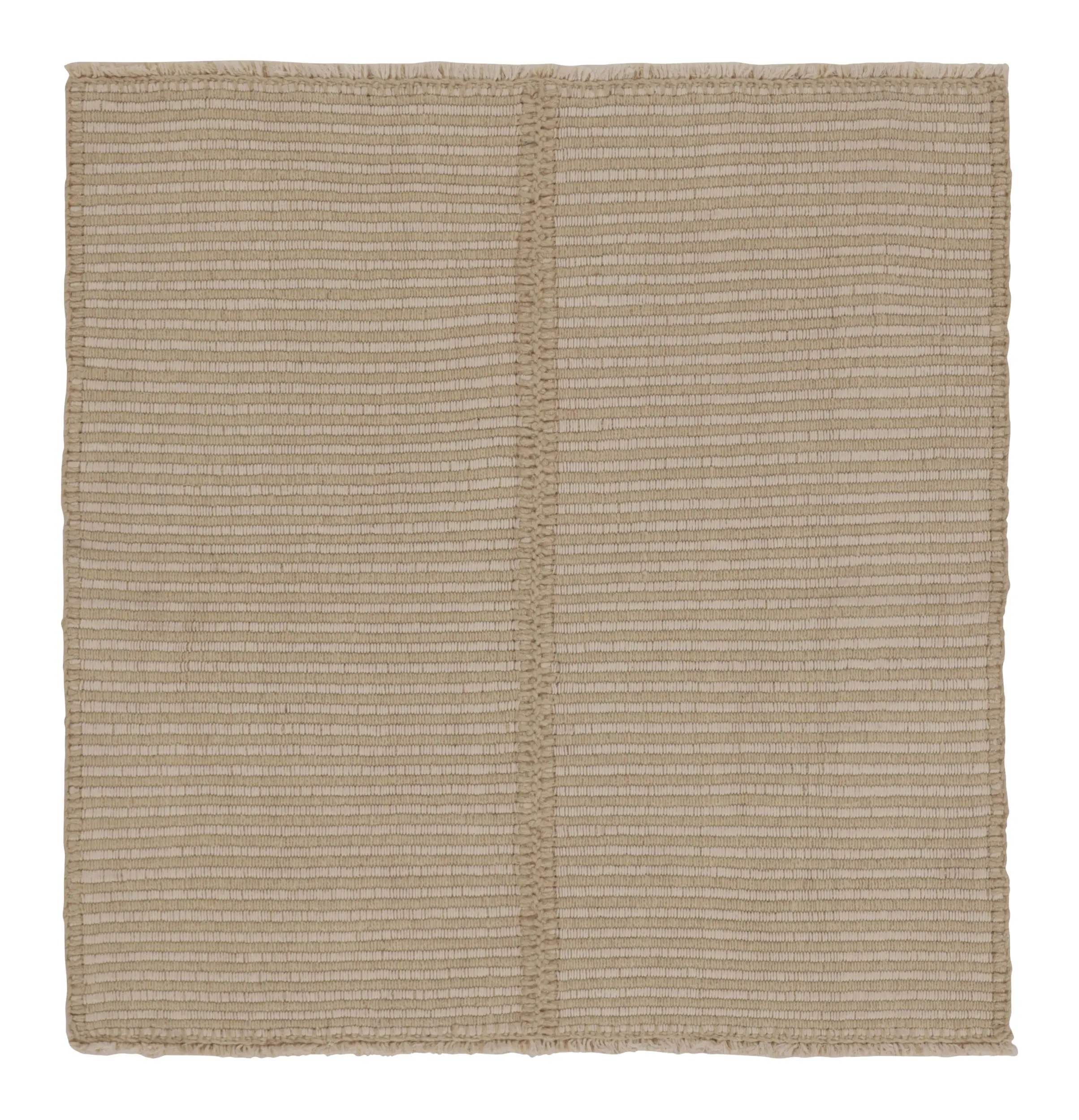 Striped Kilim Square Rug