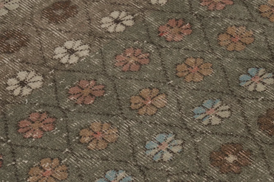 Vintage Turkish Distressed Rug