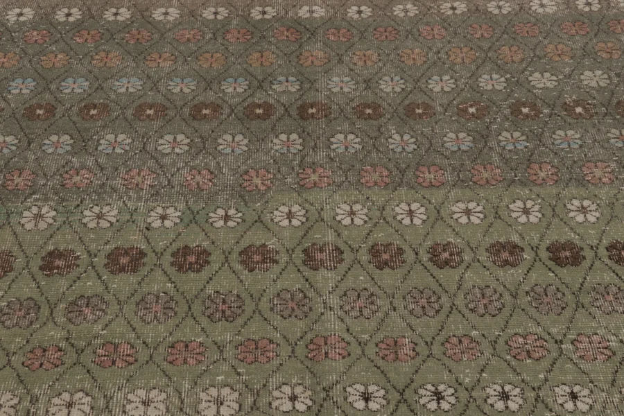 Vintage Turkish Distressed Rug