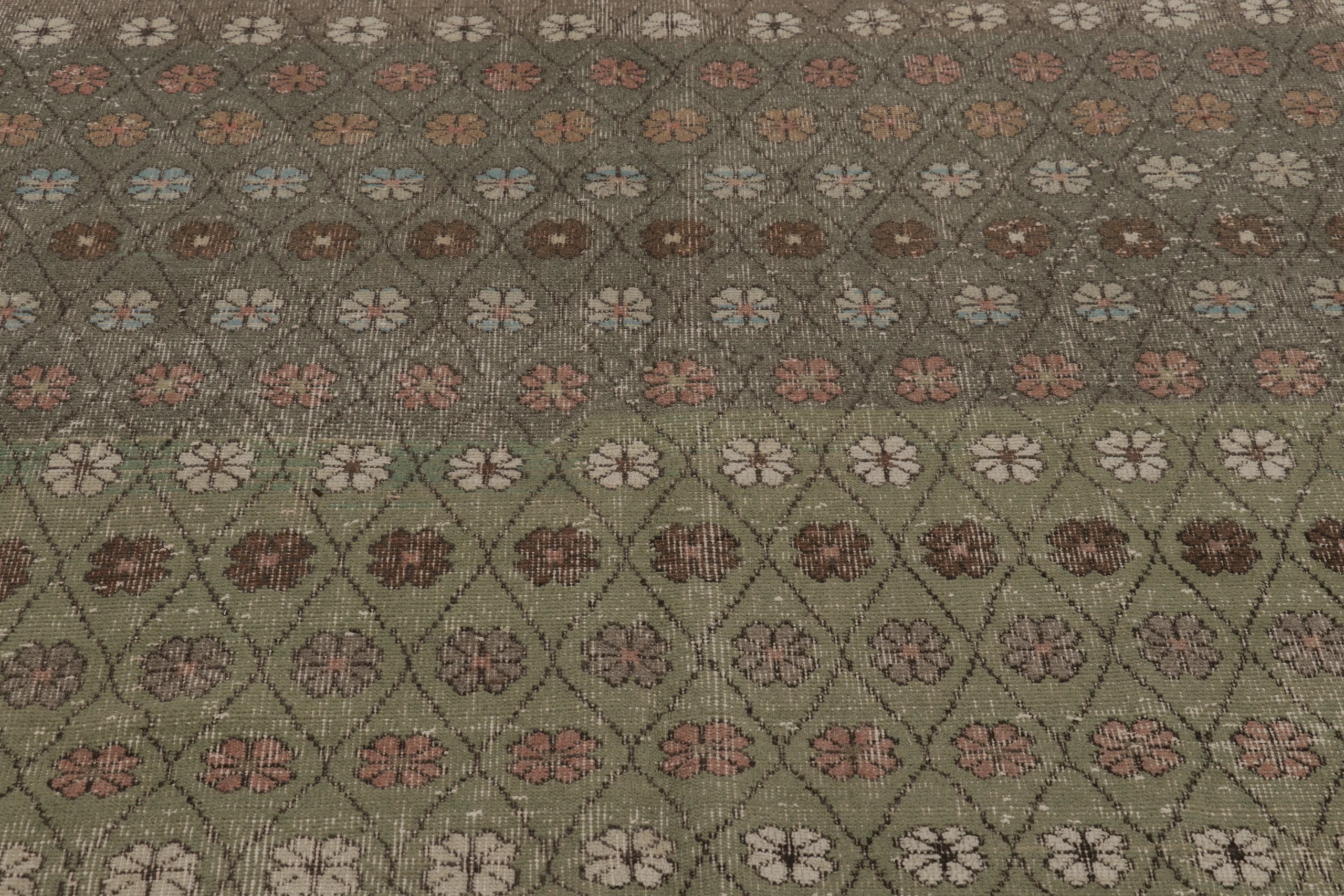 Vintage Turkish Distressed Rug