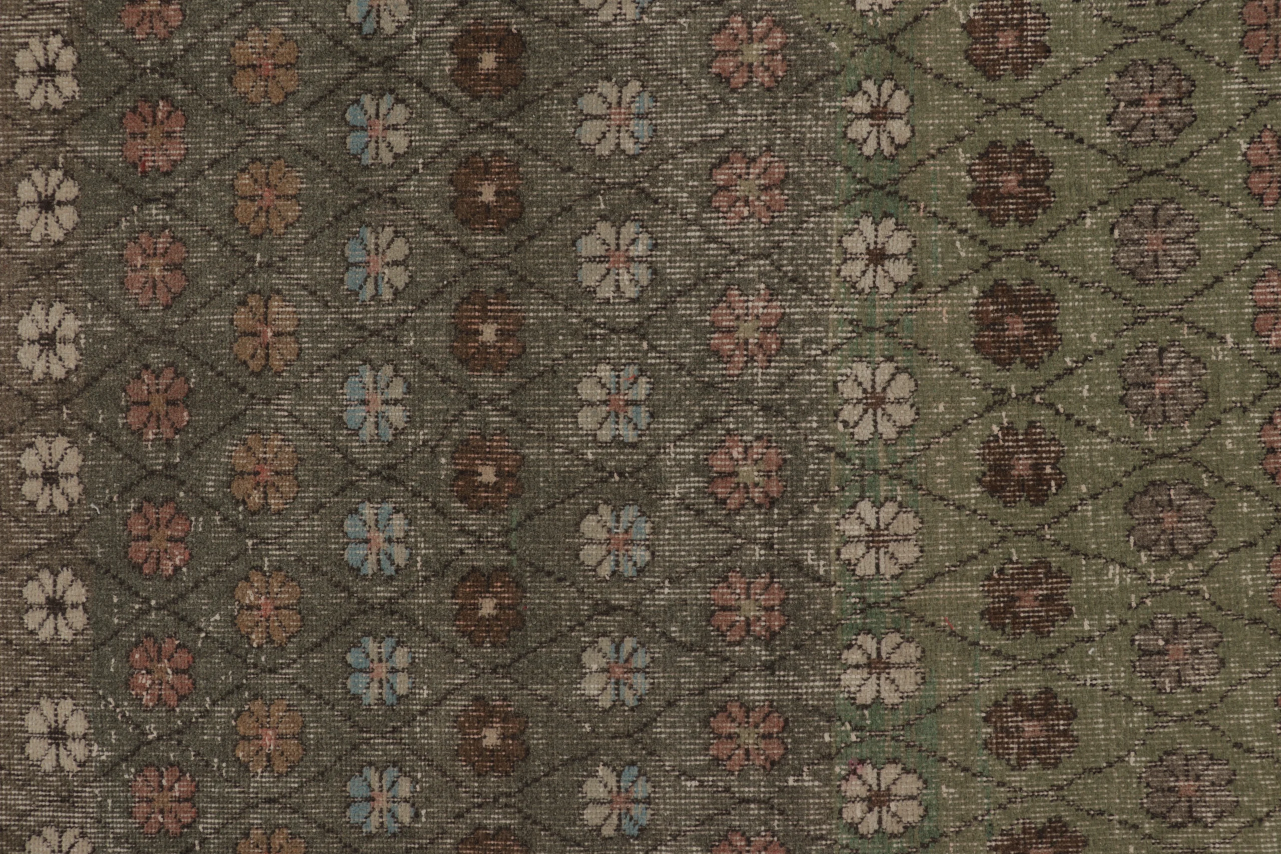 Vintage Turkish Distressed Rug