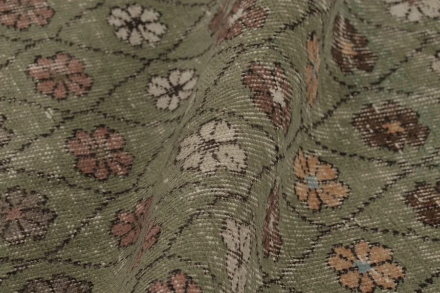 Vintage Turkish Distressed Rug