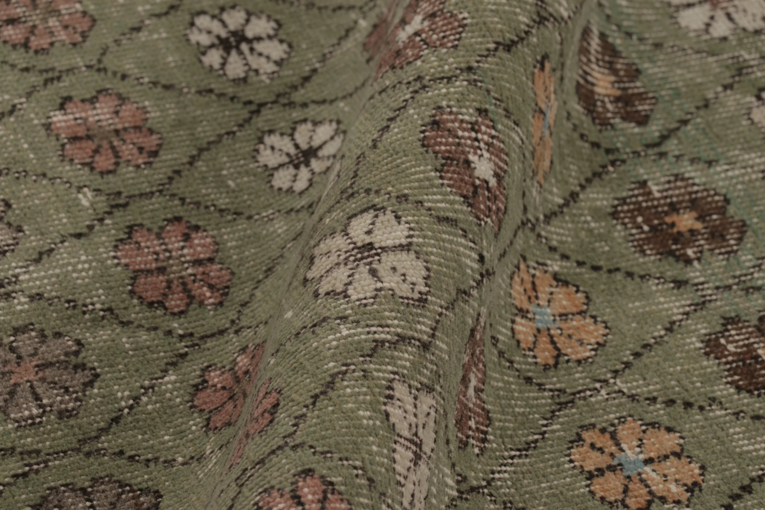 Vintage Turkish Distressed Rug