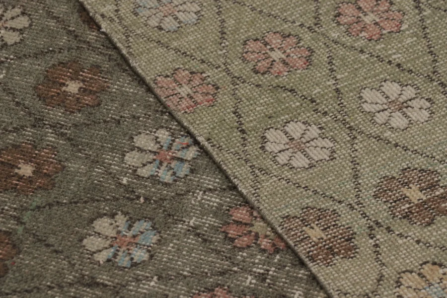 Vintage Turkish Distressed Rug