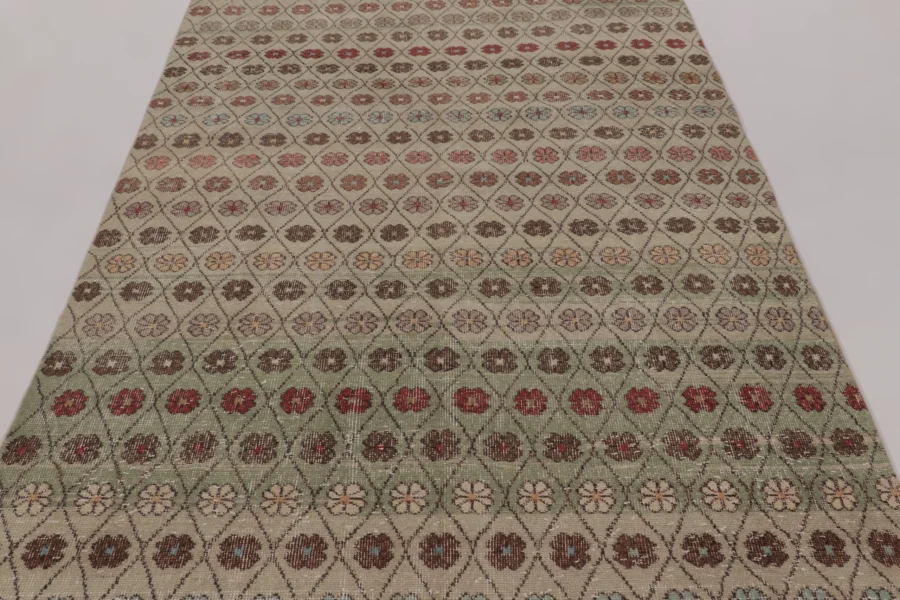 Vintage Turkish Distressed Rug