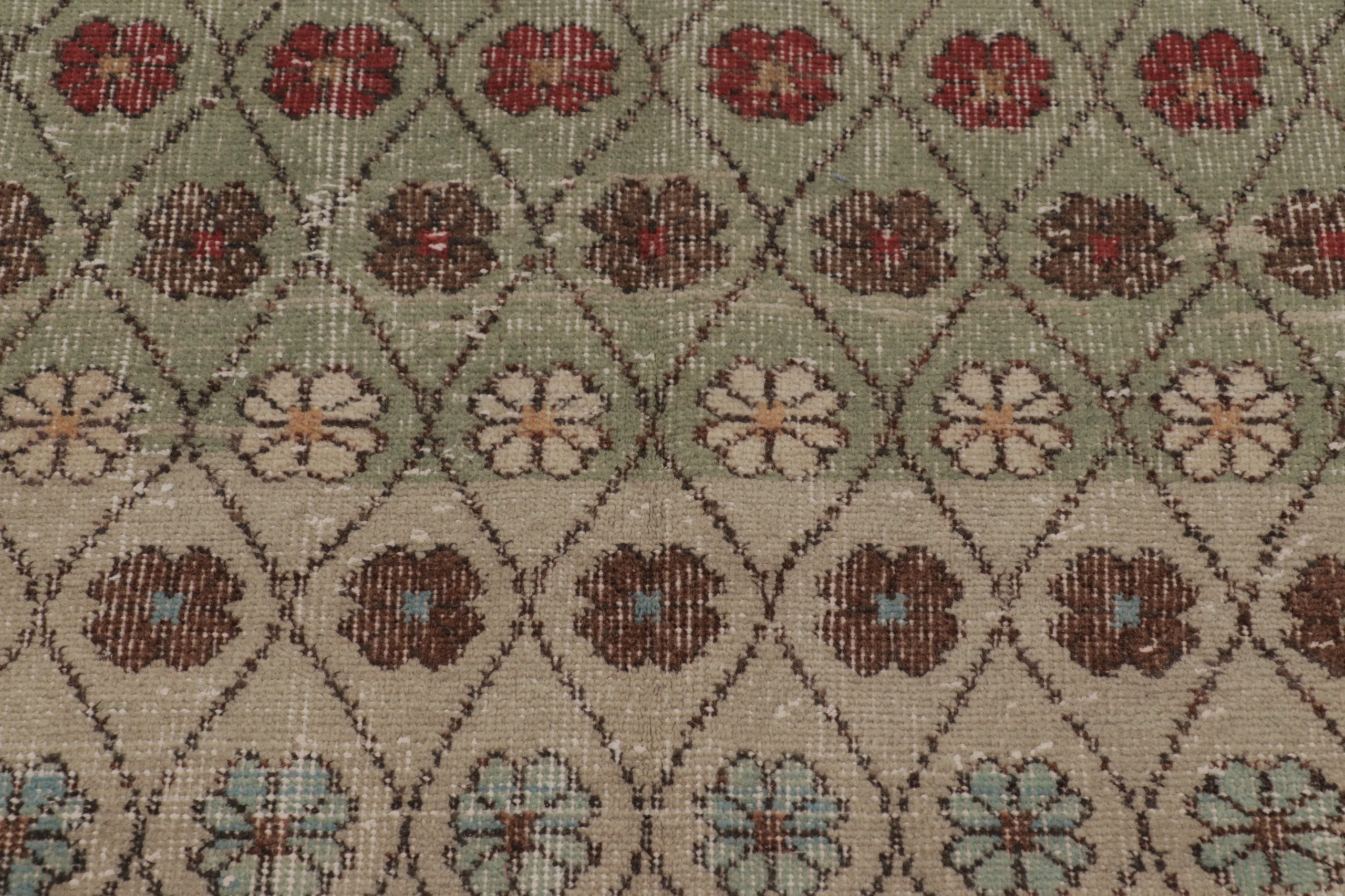 Vintage Turkish Distressed Rug