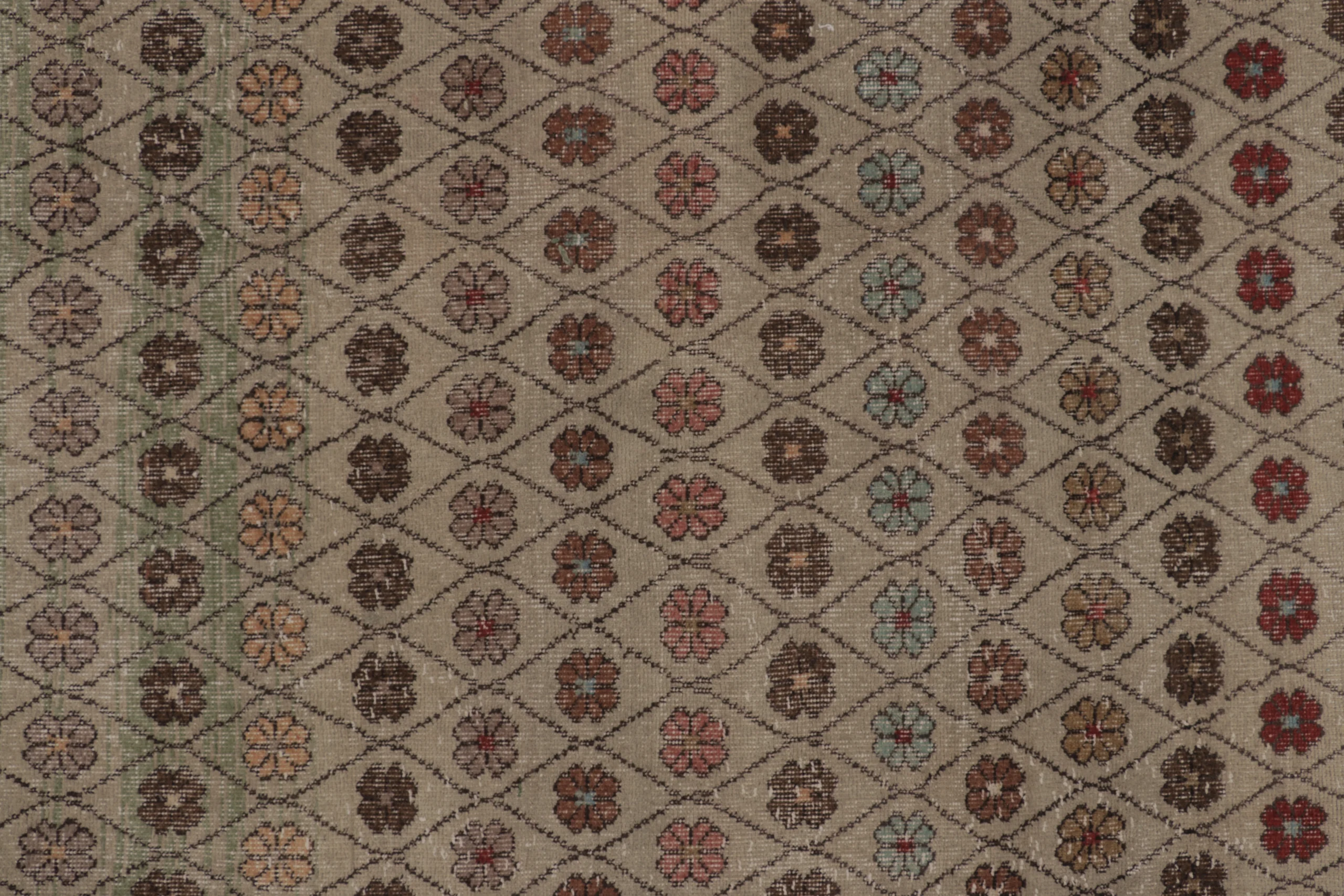 Vintage Turkish Distressed Rug