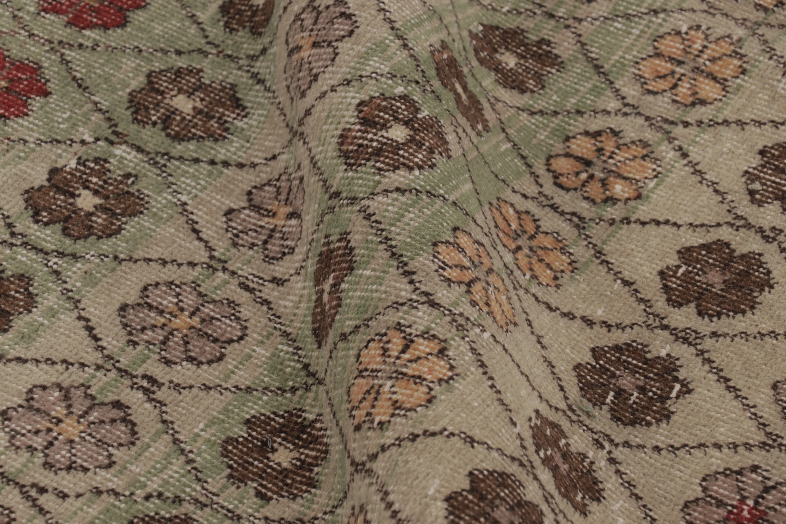 Vintage Turkish Distressed Rug