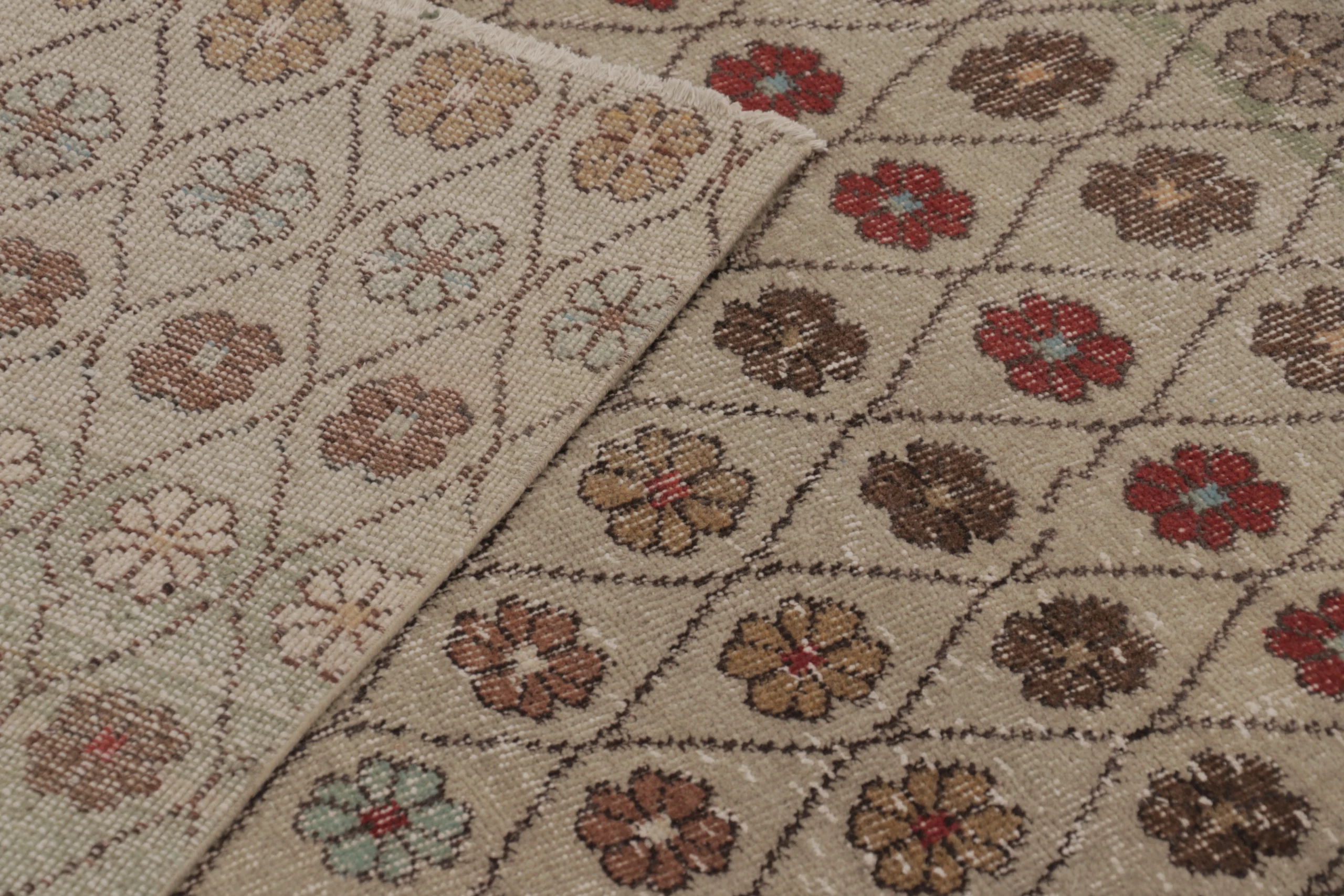 Vintage Turkish Distressed Rug