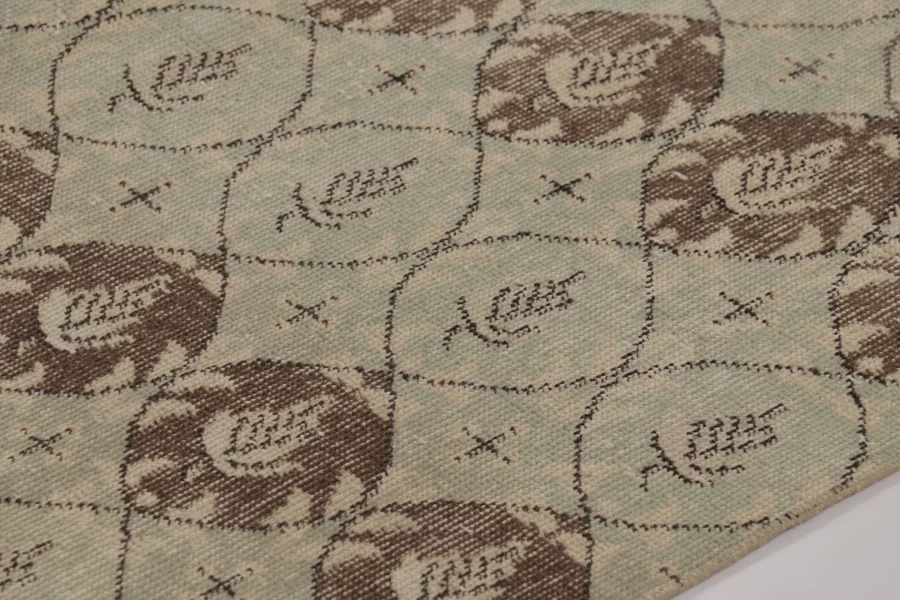 Vintage Turkish Distressed Runner Rug