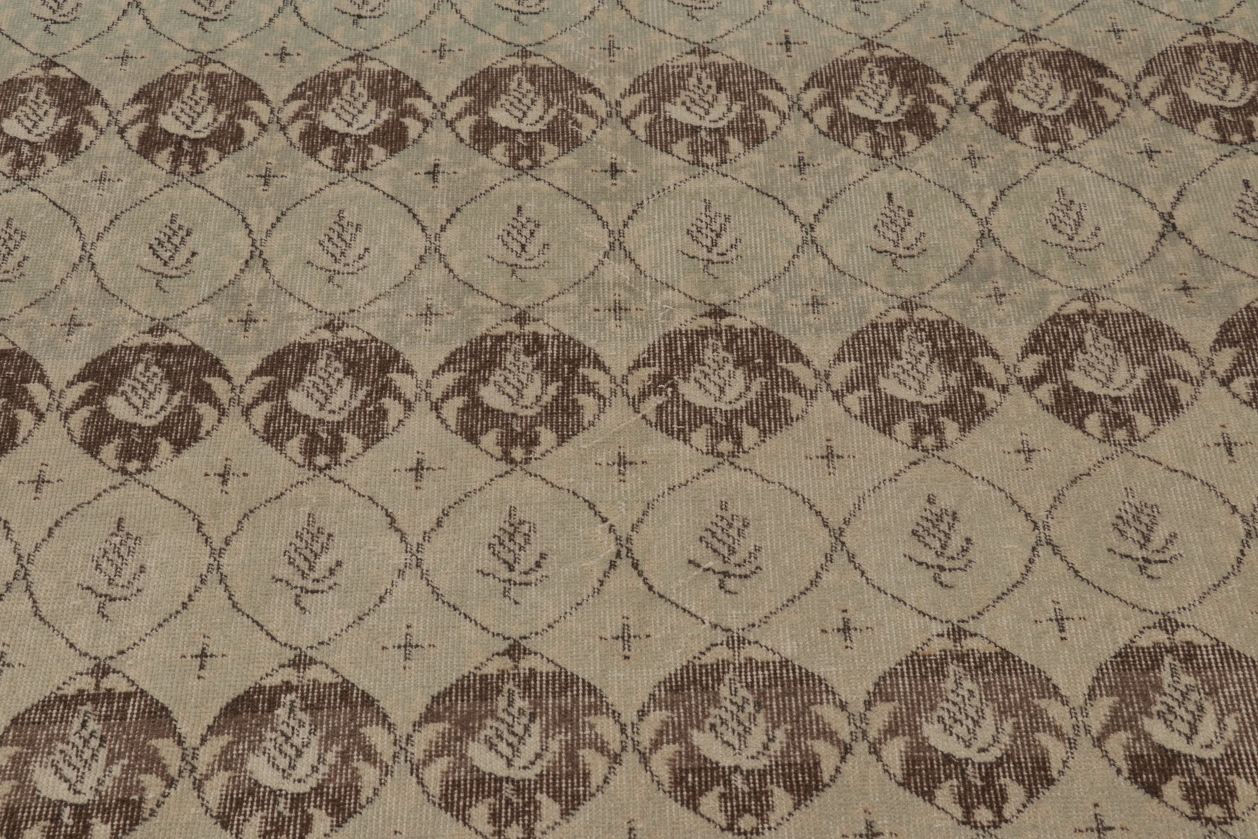 Vintage Turkish Distressed Runner Rug