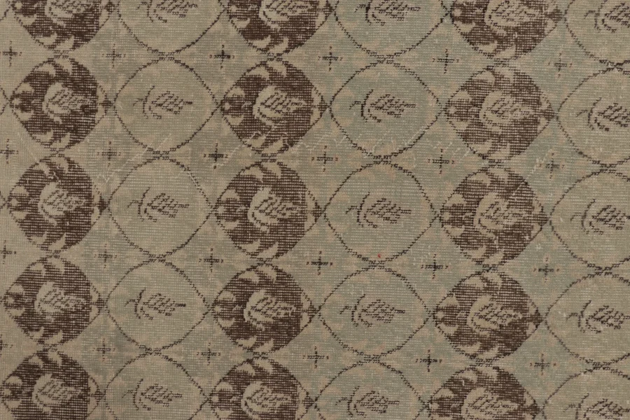 Vintage Turkish Distressed Runner Rug