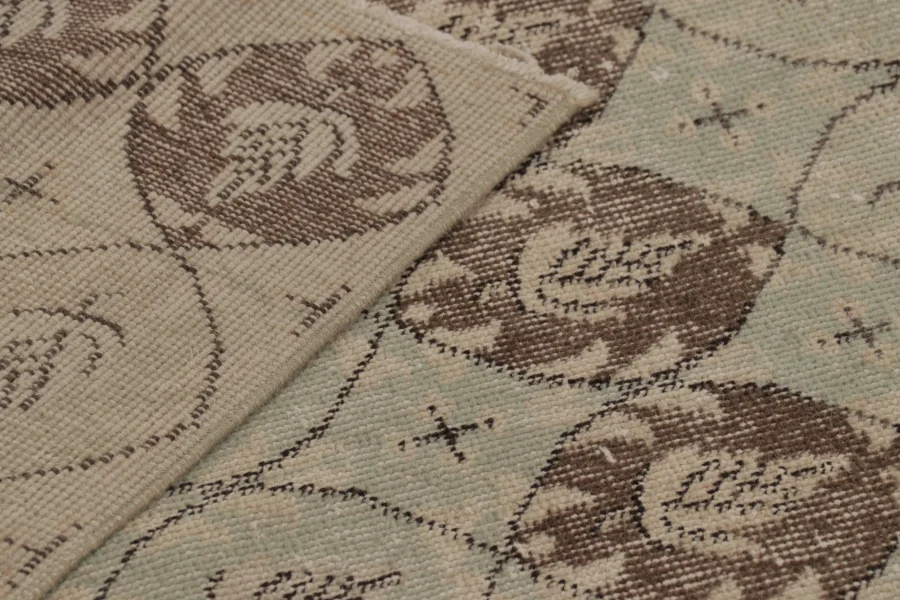 Vintage Turkish Distressed Runner Rug