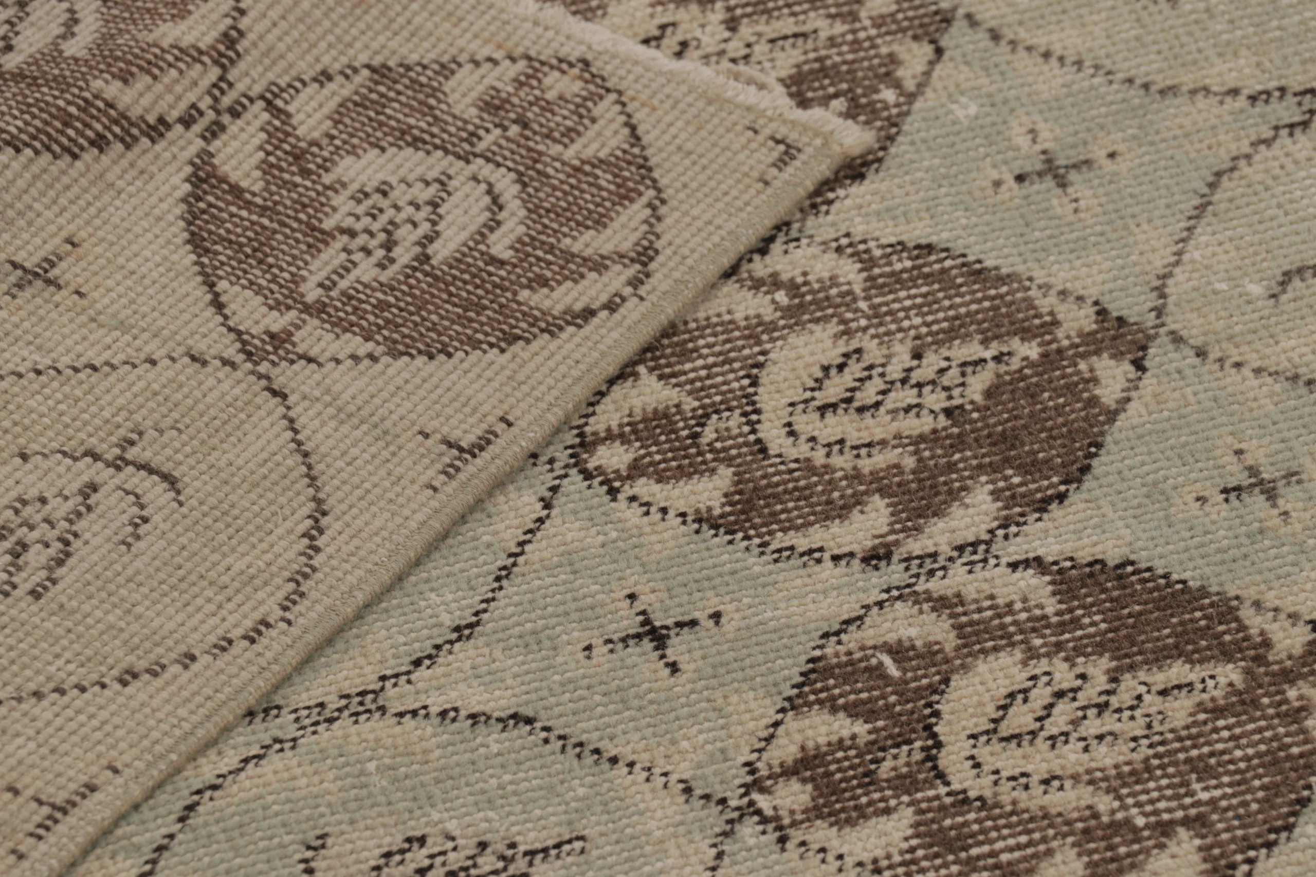 Vintage Turkish Distressed Runner Rug