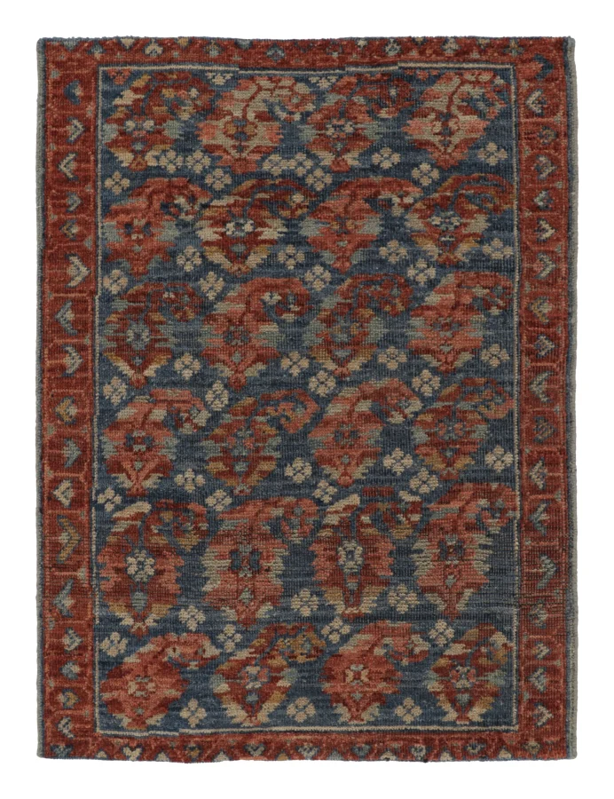 Rug & Kilim’s Zeychour Rug in Deep Red and Blue Florals