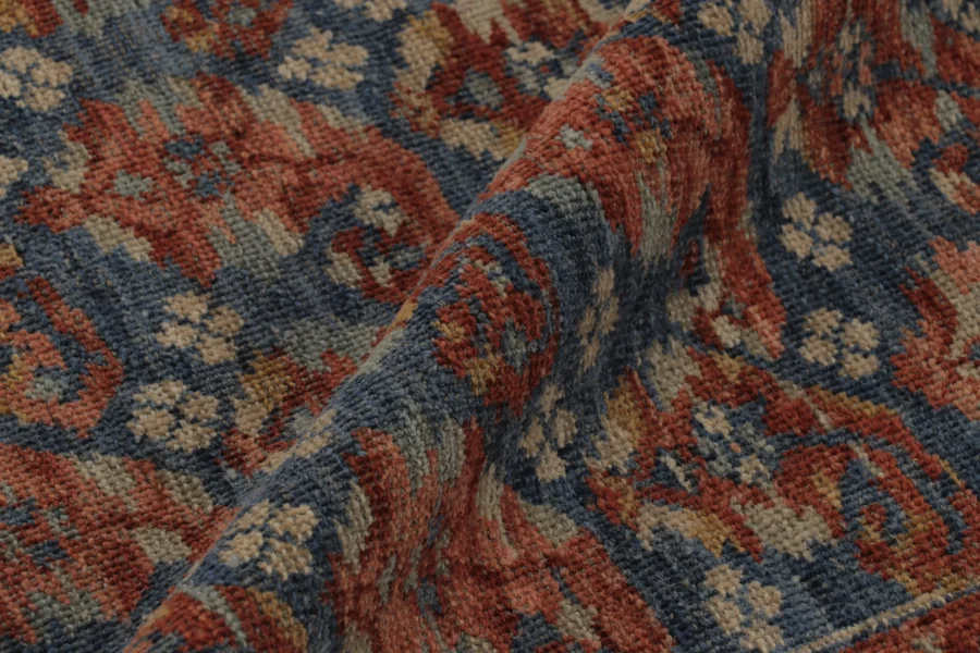 Rug & Kilim’s Zeychour Rug in Deep Red and Blue Florals