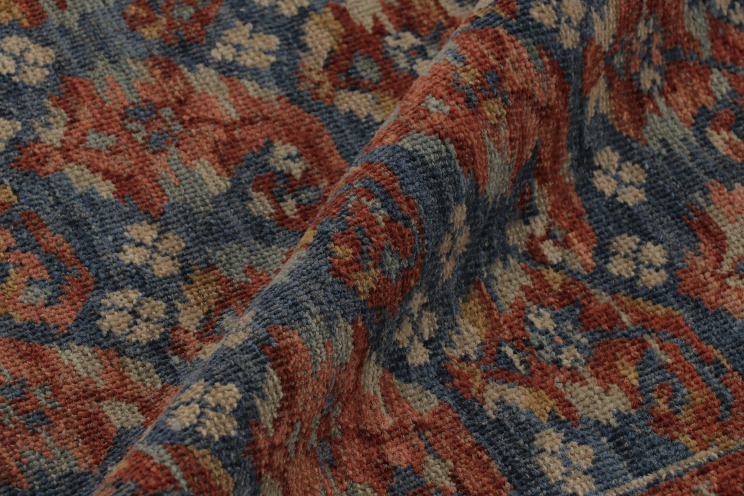 Rug & Kilim’s Zeychour Rug in Deep Red and Blue Florals