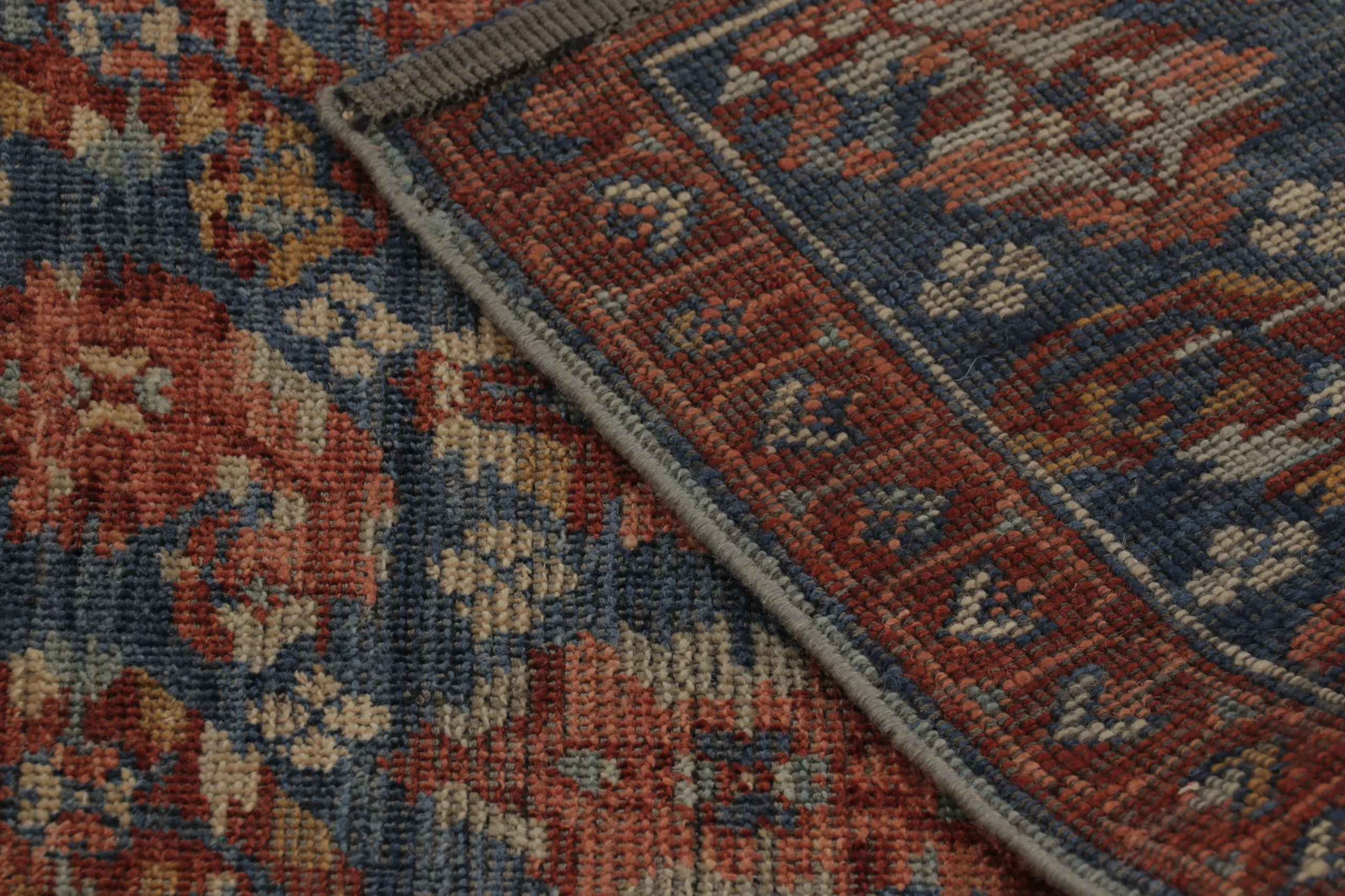 Rug & Kilim’s Zeychour Rug in Deep Red and Blue Florals