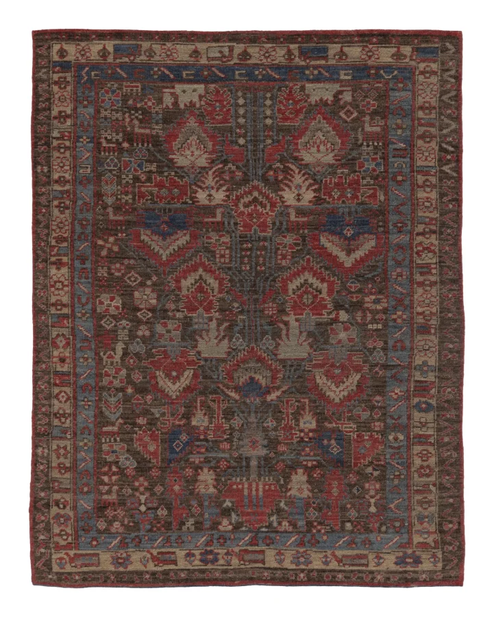 Rug & Kilim’s Malayer Persian Rug with Figural Palmettes in Rich Tones