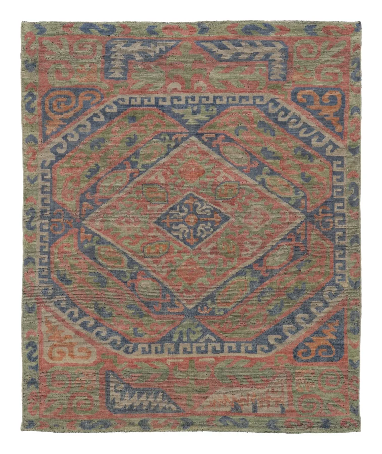 Rug & Kilim’s Anatolian Medallion Rug, Vibrant Tribal Geometry