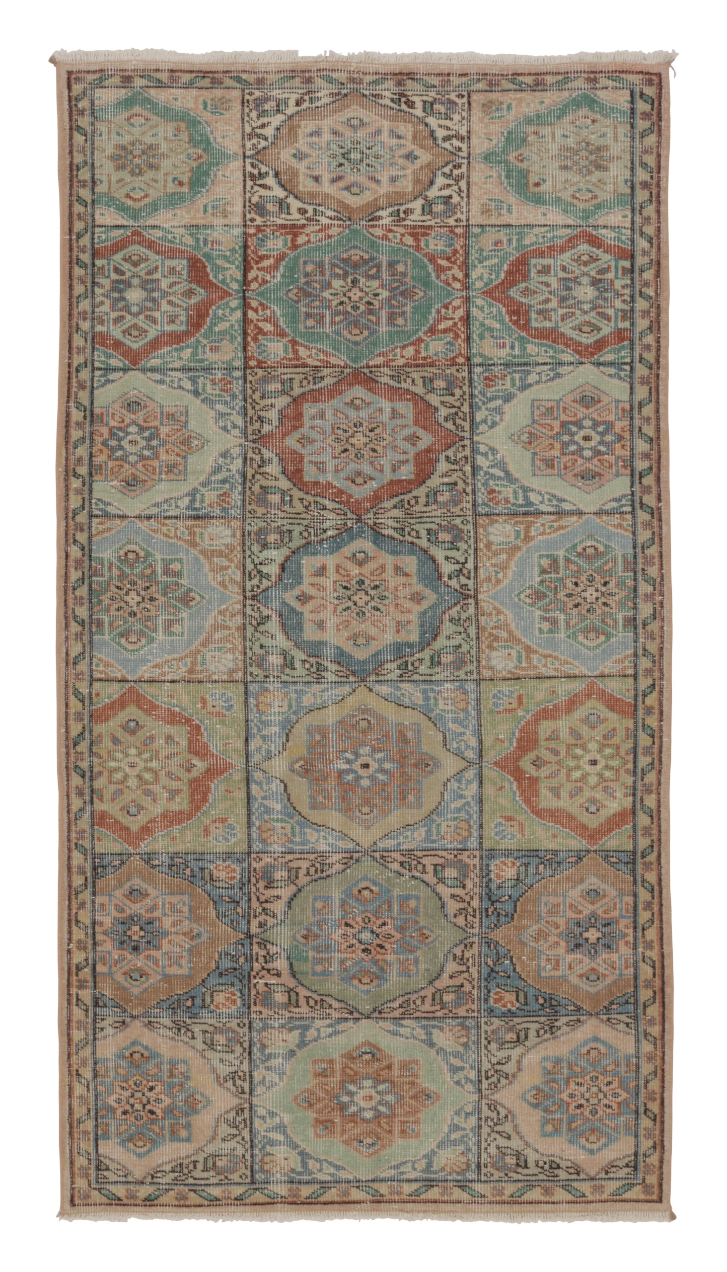 Vintage Turkish Distressed Rug