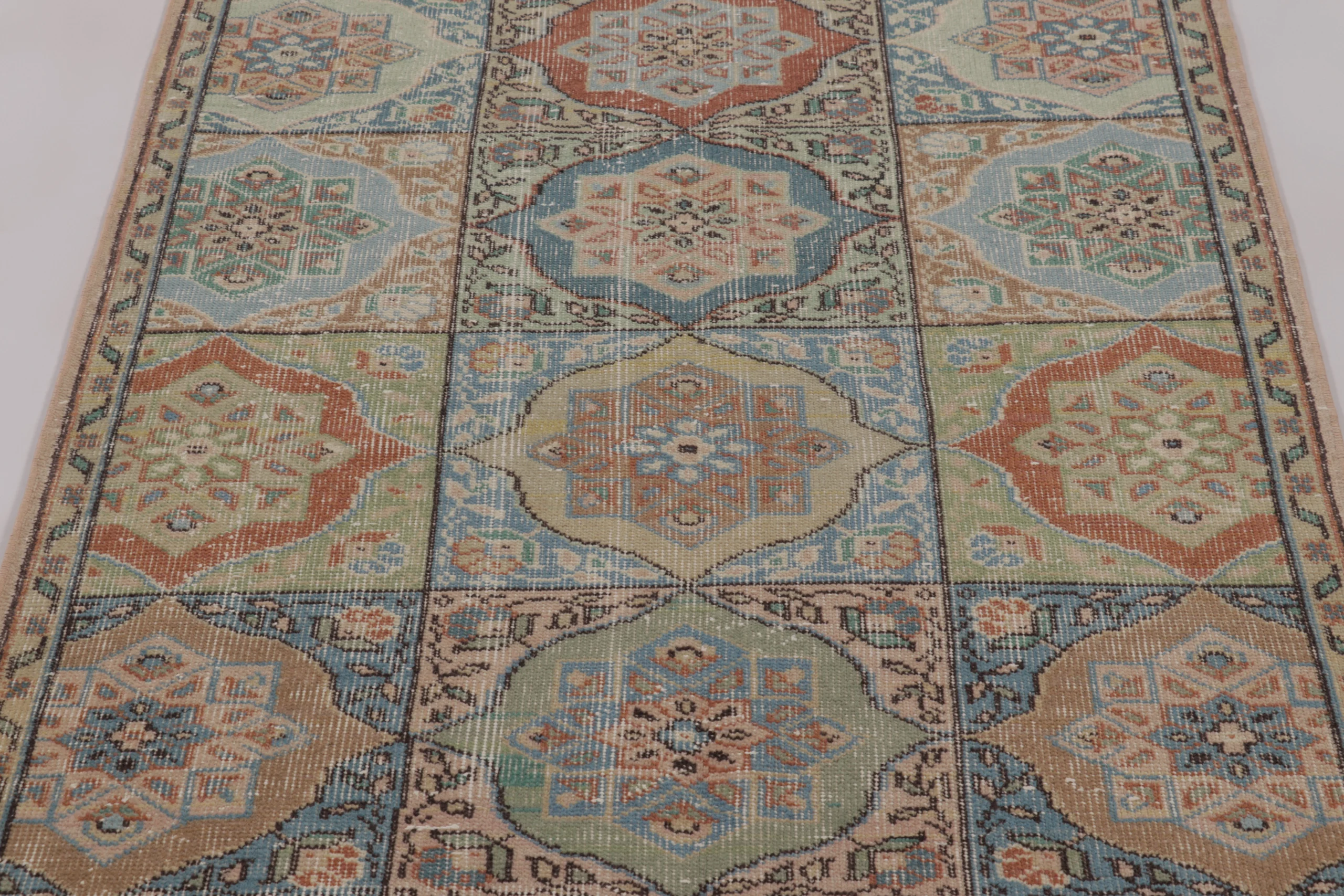 Vintage Turkish Distressed Rug