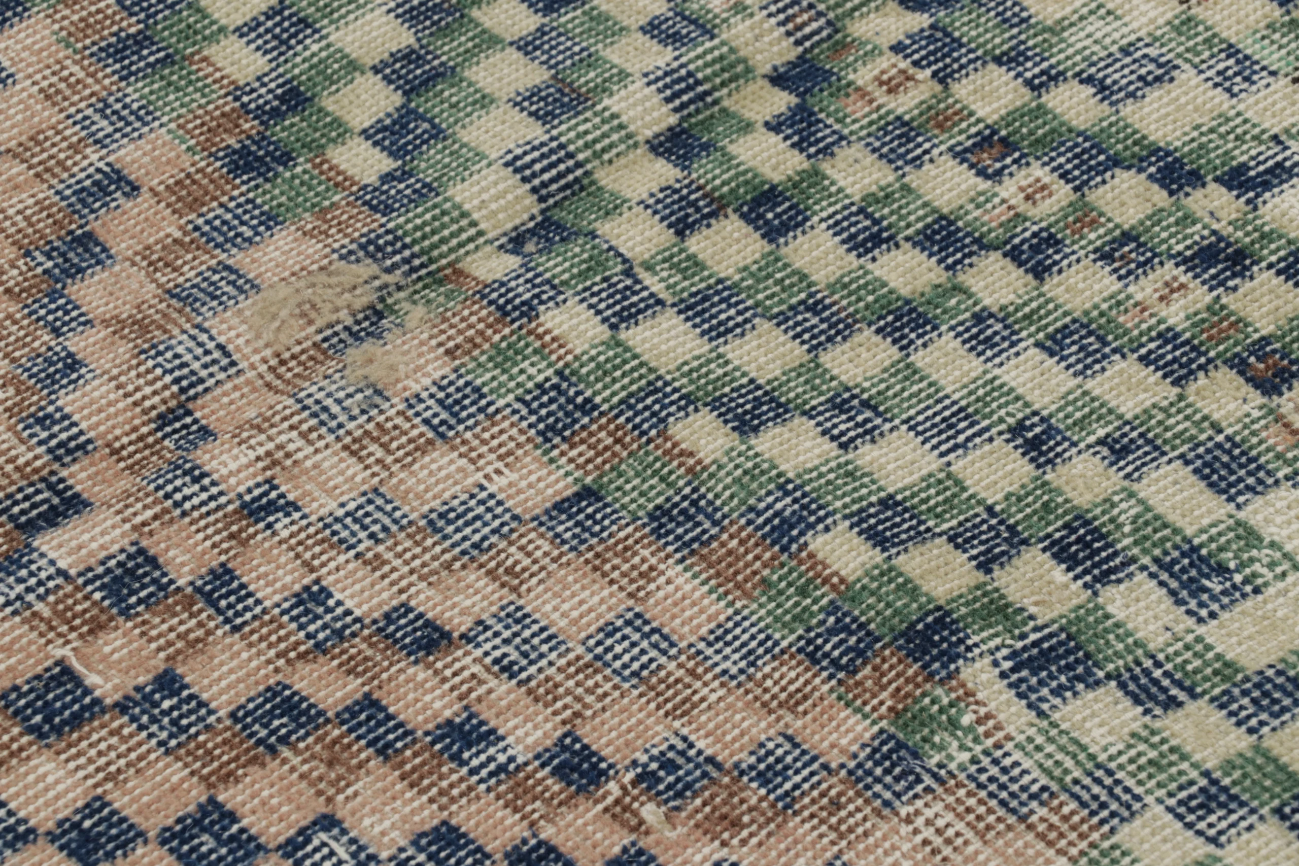 Vintage Turkish Distressed Rug