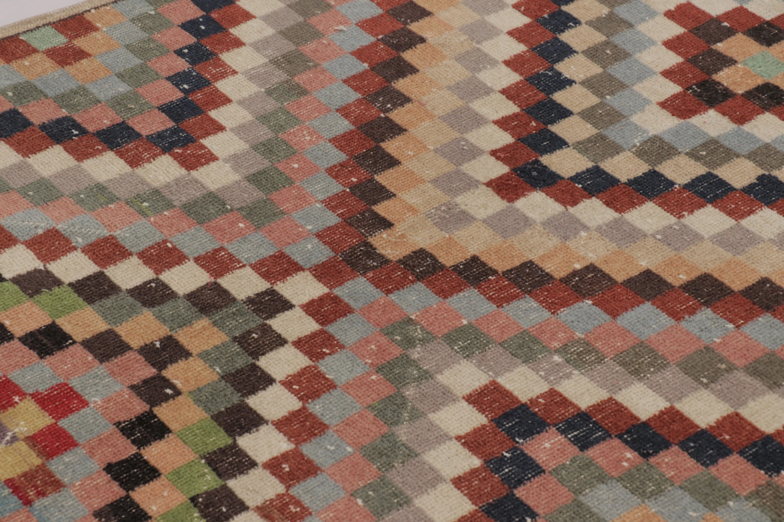 Vintage Turkish Distressed Rug