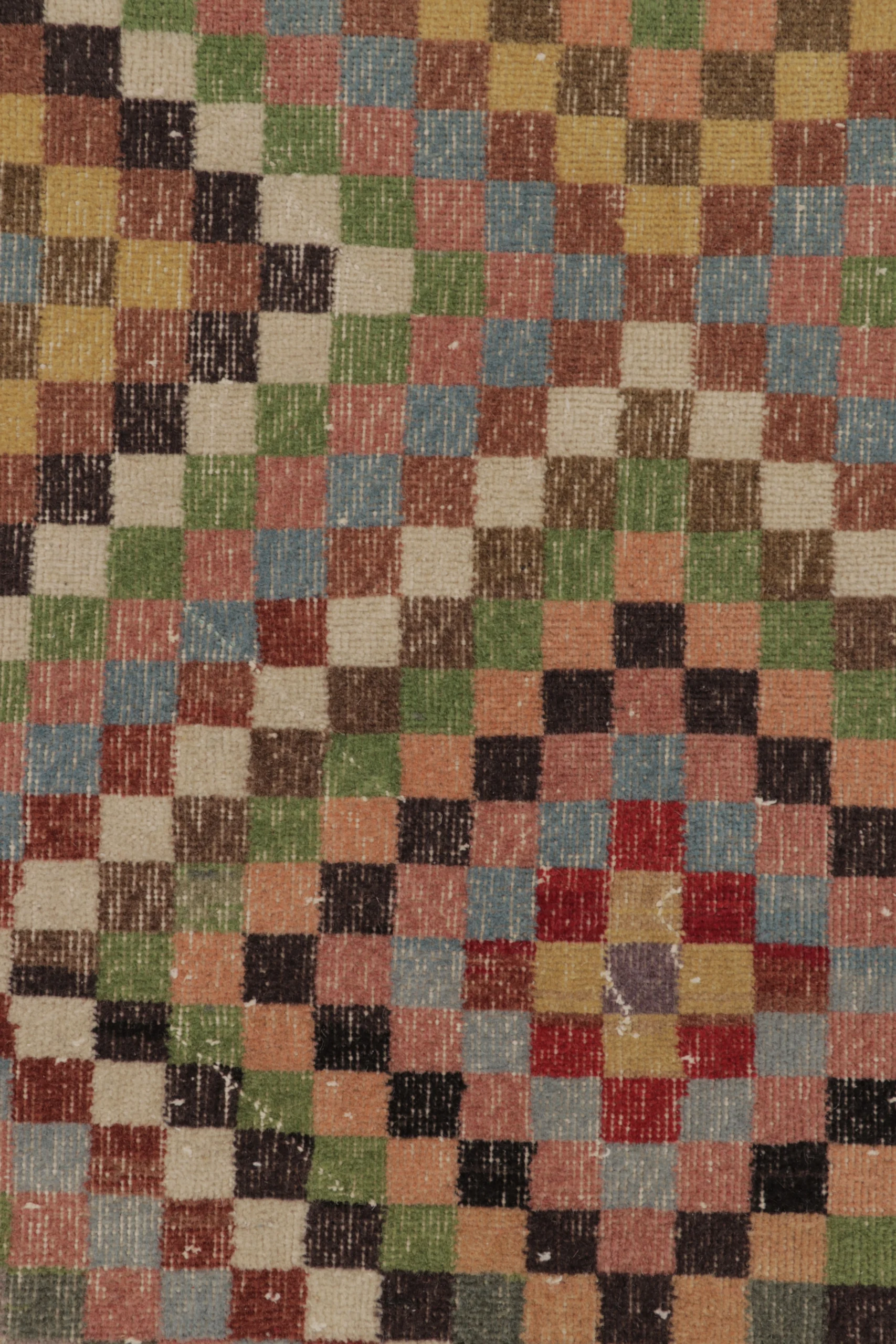 Vintage Turkish Distressed Rug