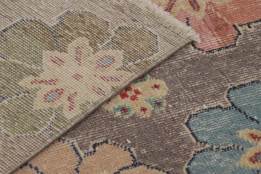 Vintage Turkish Distressed Runner Rug