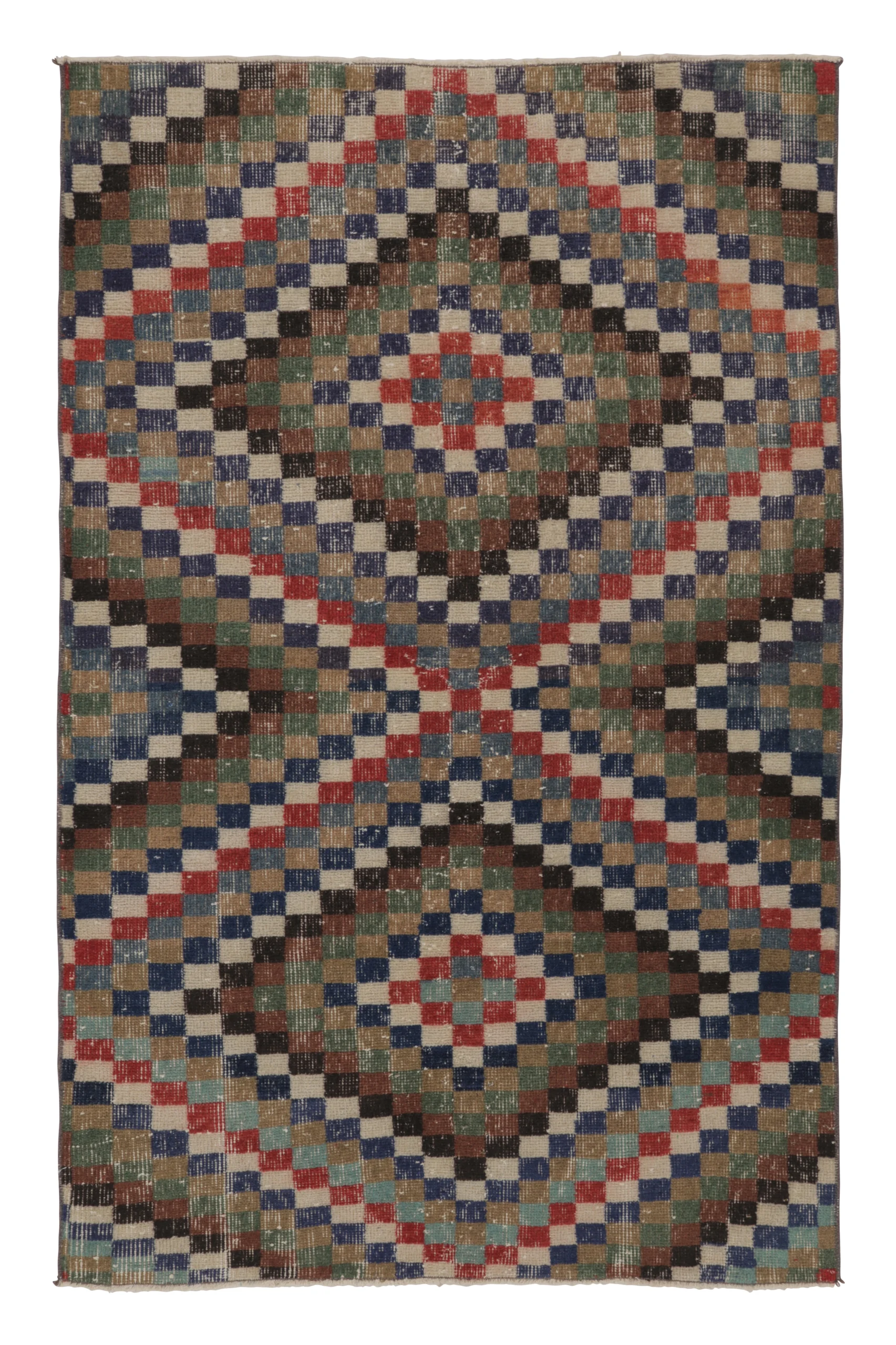 Vintage Turkish Distressed Rug