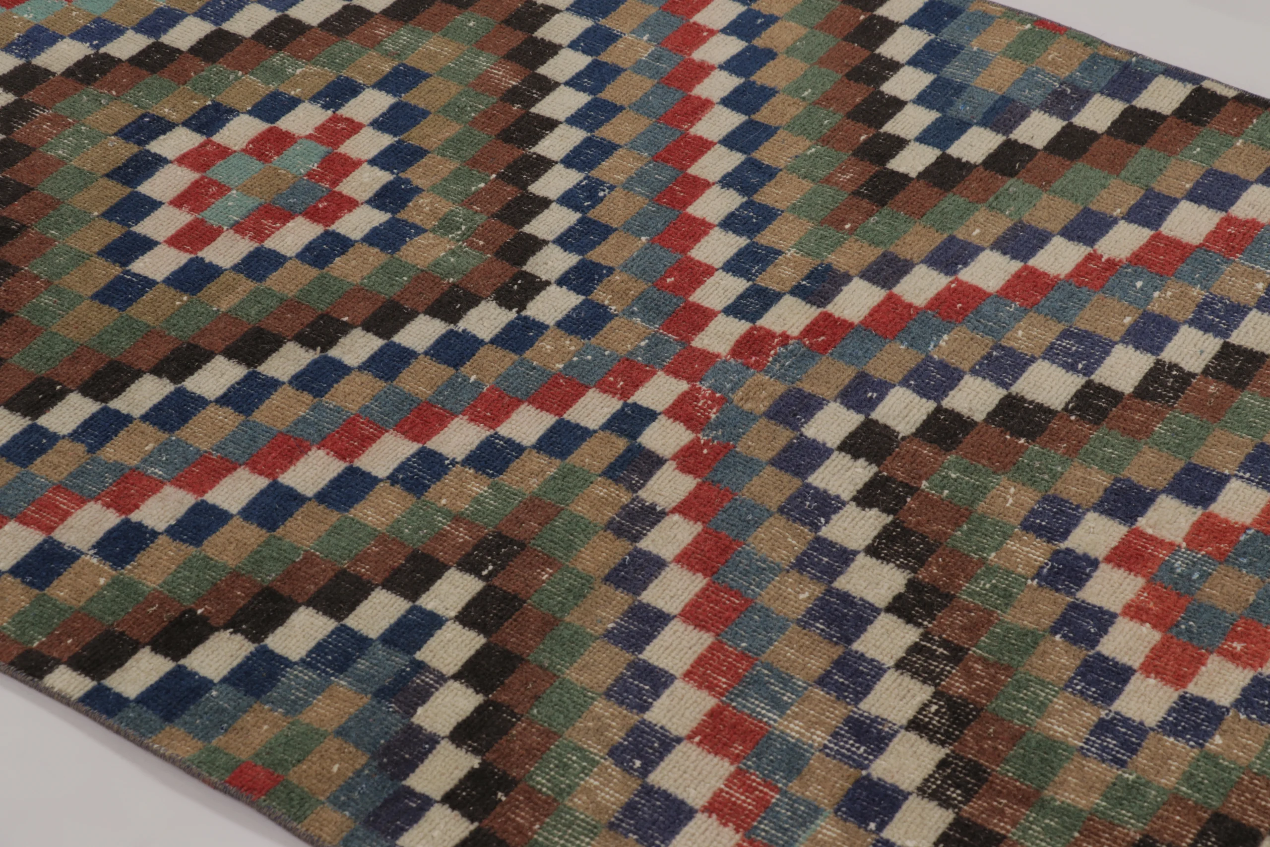 Vintage Turkish Distressed Rug