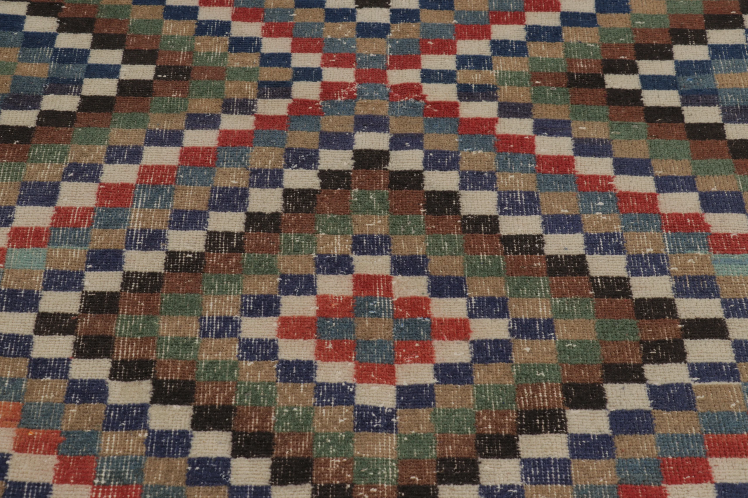 Vintage Turkish Distressed Rug