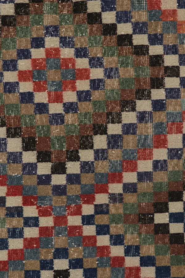 Vintage Turkish Distressed Rug