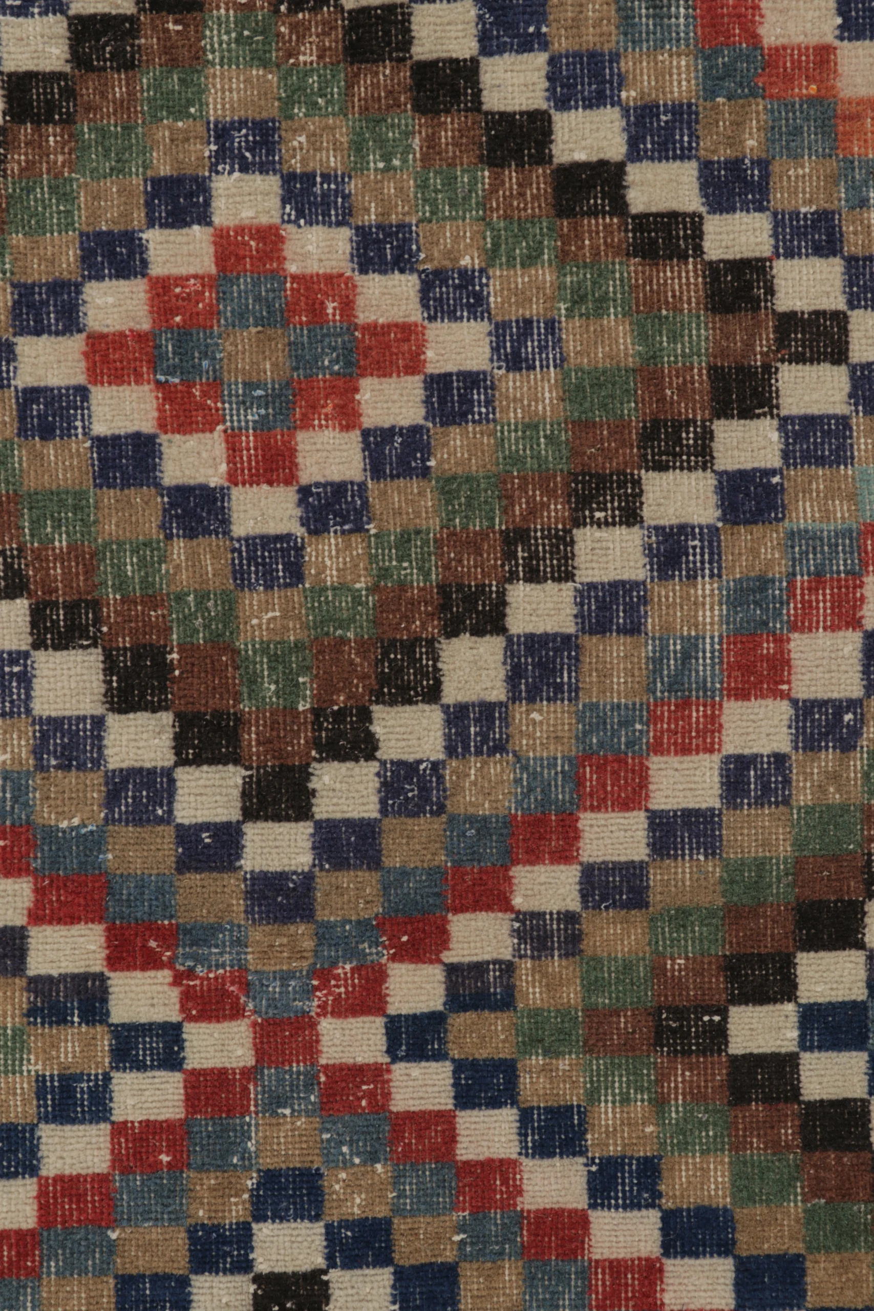 Vintage Turkish Distressed Rug