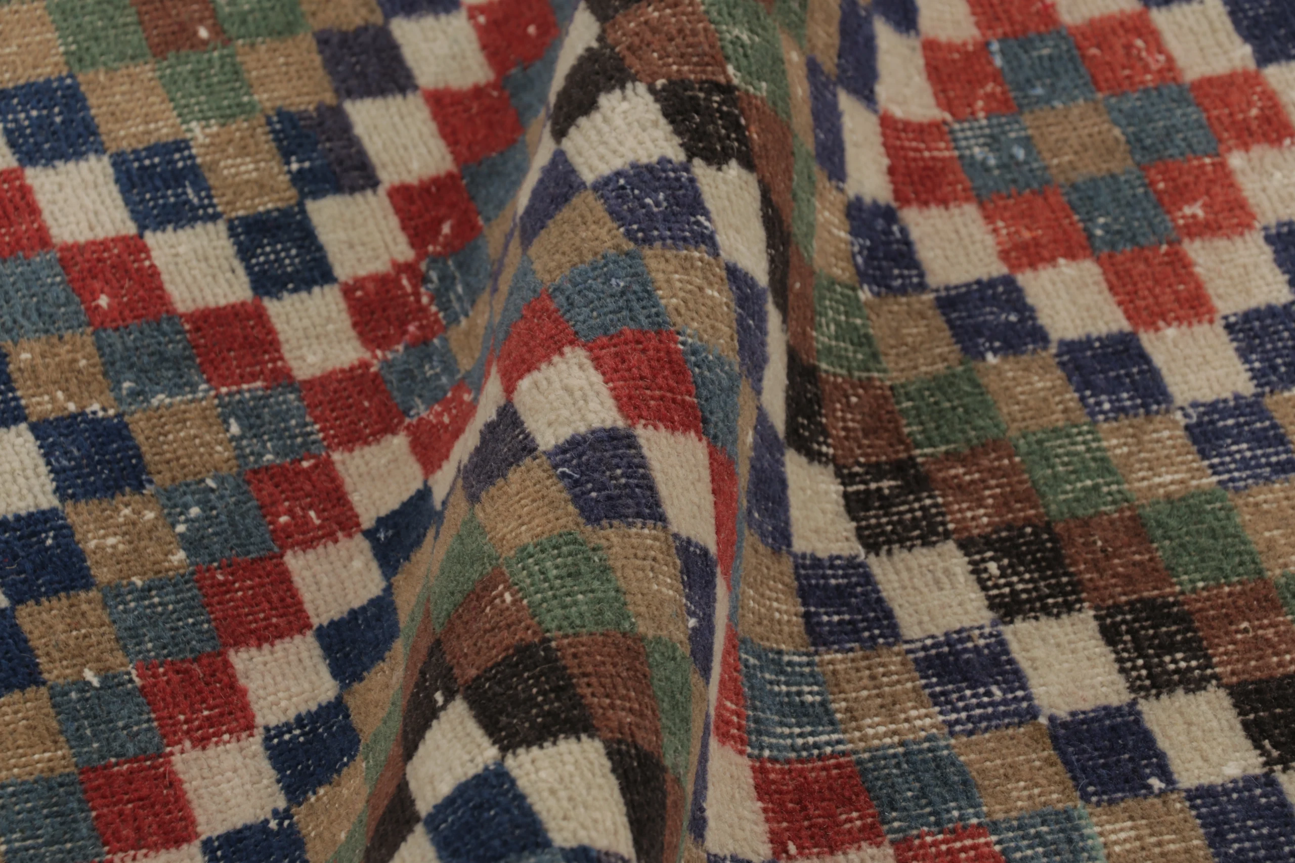 Vintage Turkish Distressed Rug