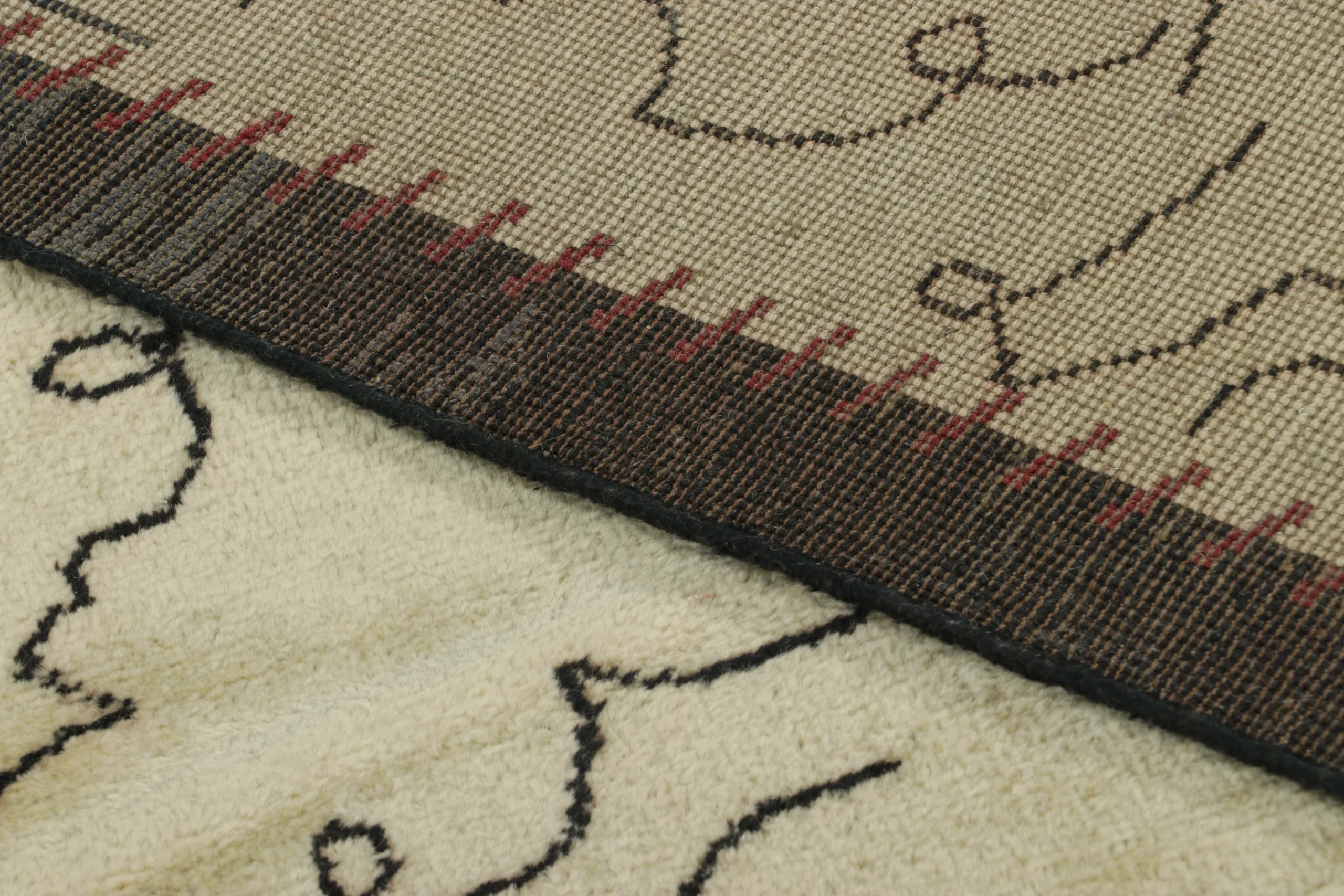 Cocteau French Art Deco Square Rug